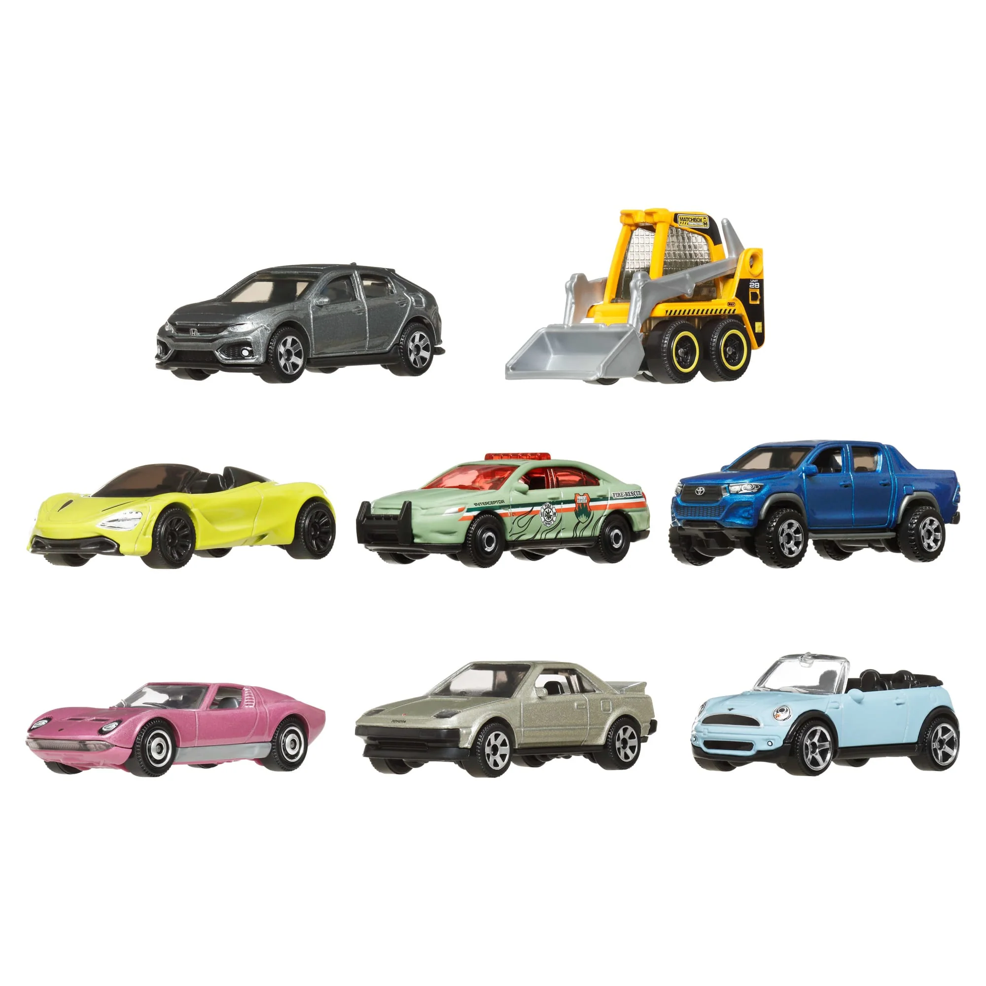 Matchbox Diecast Vehículo de Juguete Auto Básico Paquete de 8 - Image 3