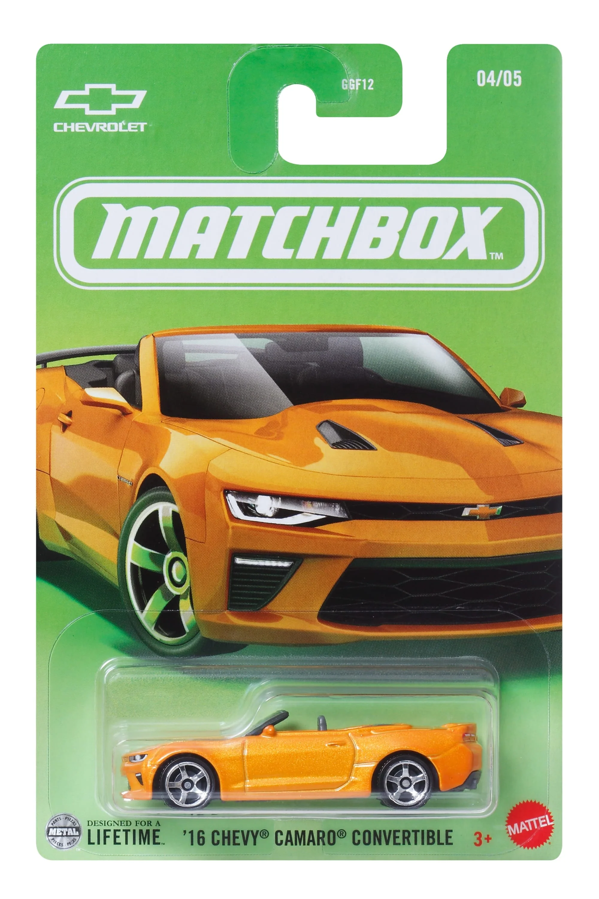 Matchbox Diecast Veículo de Brinquedo '16 Camaro Convertible - Image 4