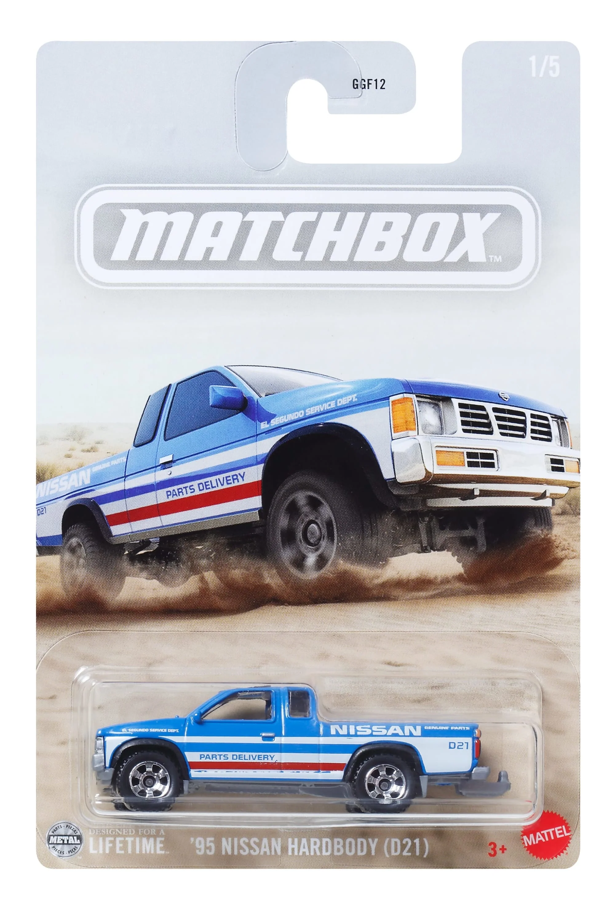 Matchbox Diecast Veículo de Brinquedo Nissan Hardbody Truck - Image 4