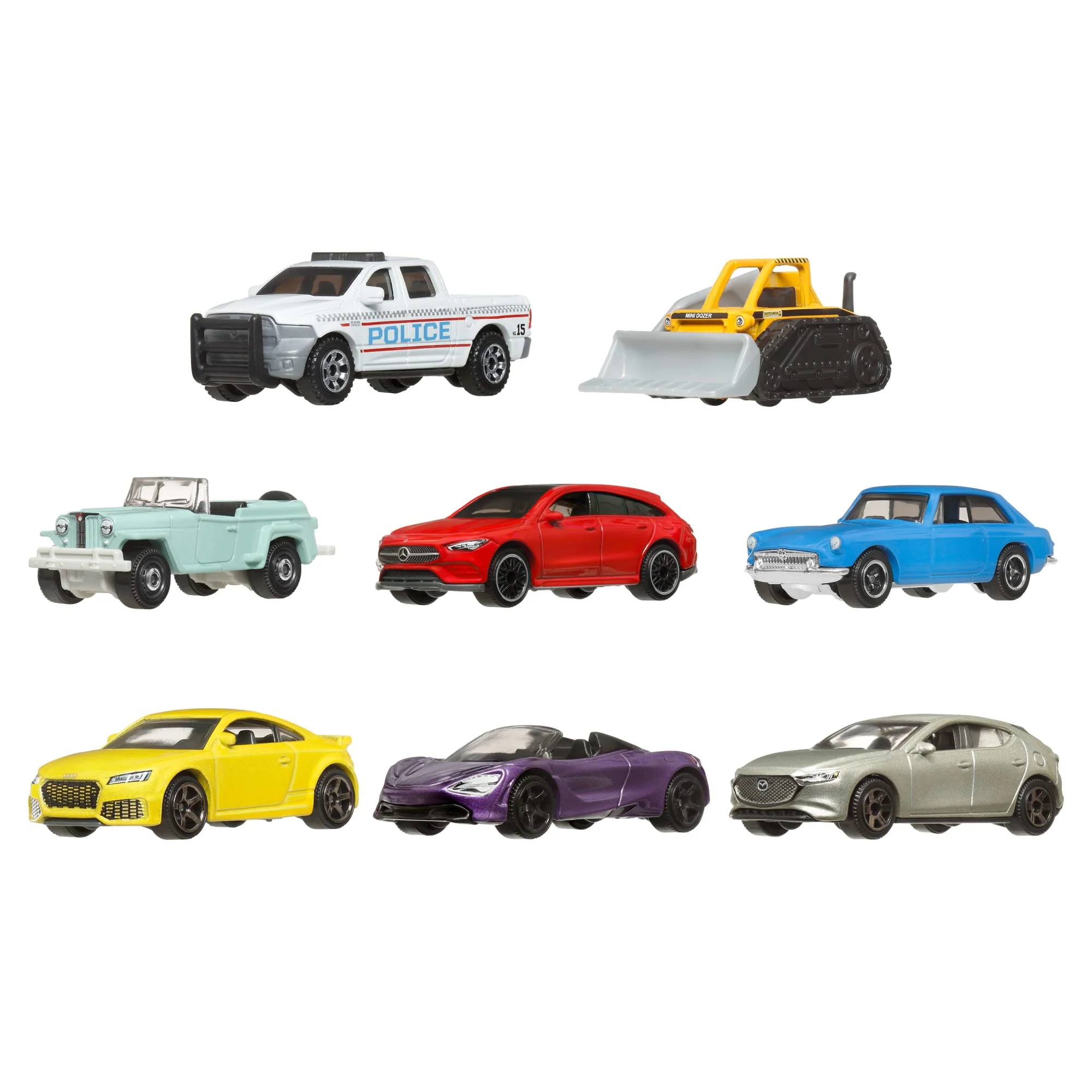 Matchbox Diecast Veículo de Brinquedo Pacote de 8 Carros - Image 4
