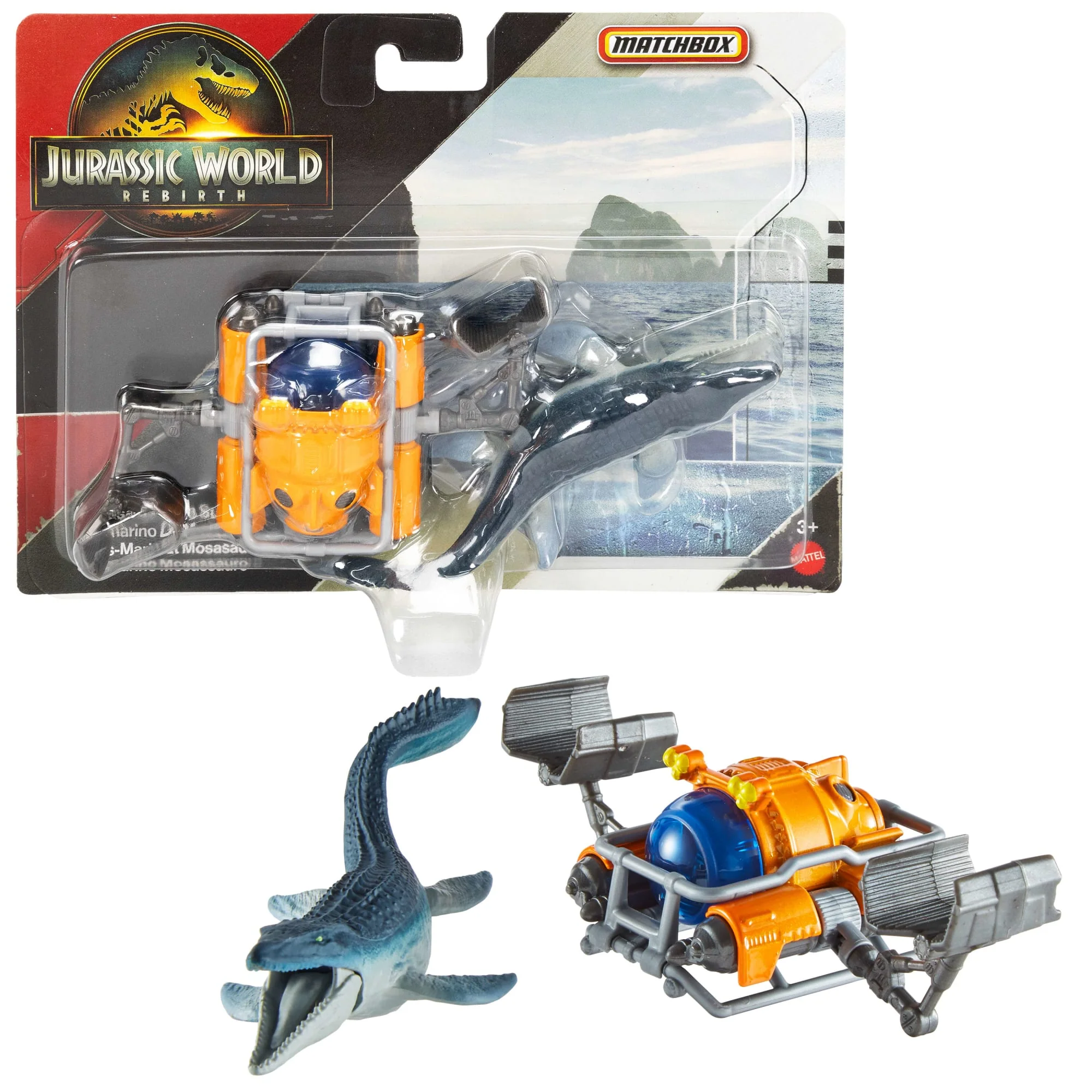 Matchbox Jurassic World Dino Transporter, Toy Car Or Truck & 1-2 Mini Dinosaurs - Image 5