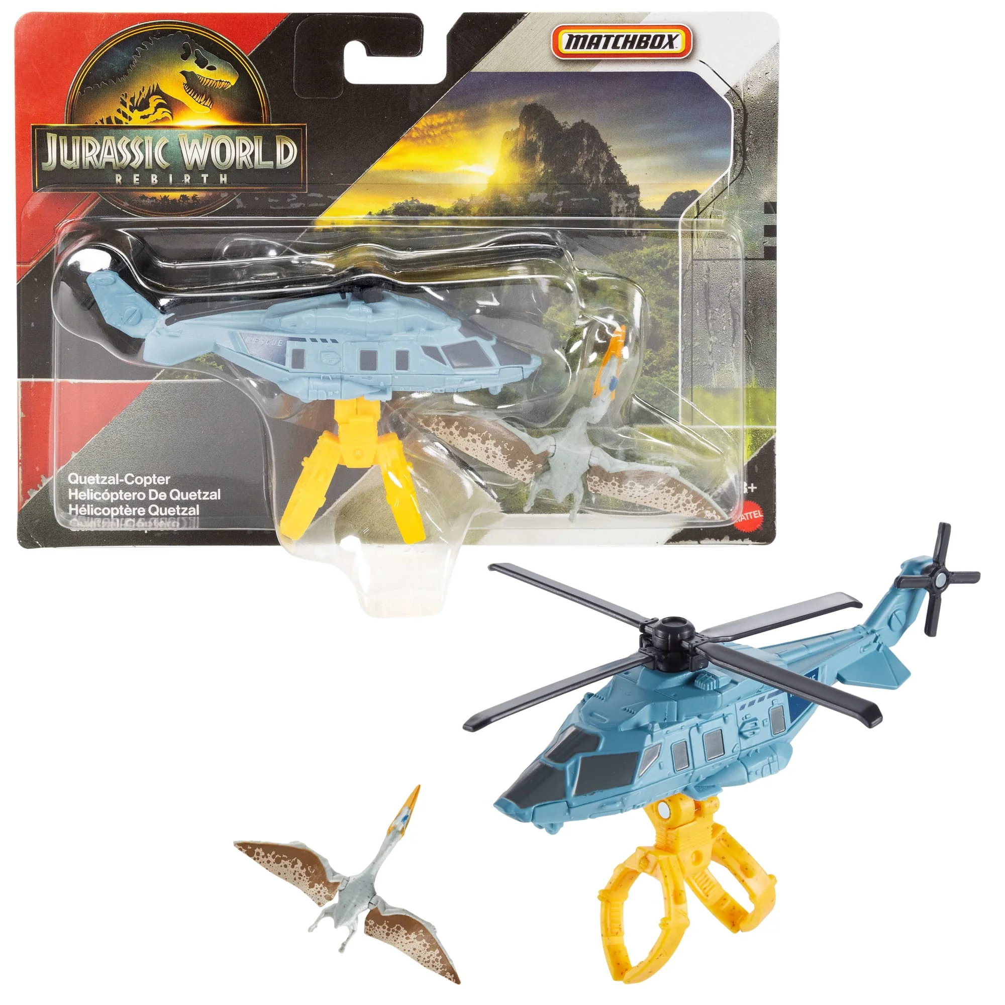 Matchbox Jurassic World Dino Transporter, Toy Car Or Truck & 1-2 Mini Dinosaurs - Image 4