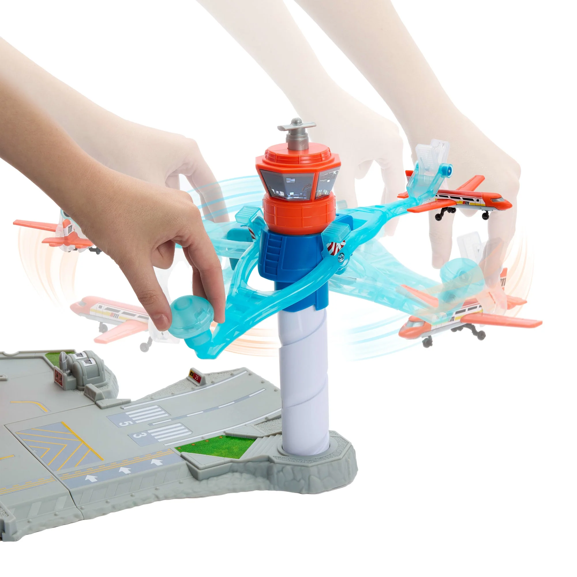 Matchbox AIrport Takeoff Adventure Playset With 1 Die-Cast Toy Audi Car & 1 Plastic Plane - Image 5