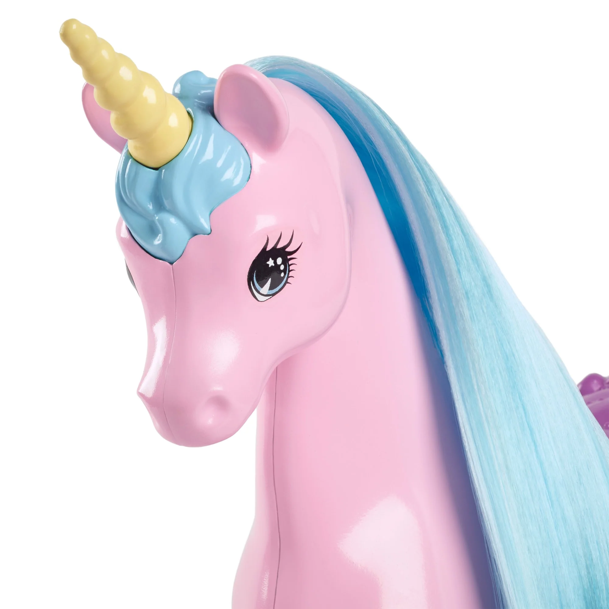 Barbie Fantasy Doll & Unicorn Toy Set - includes Saddle, Brush, & Accessories - Image 3