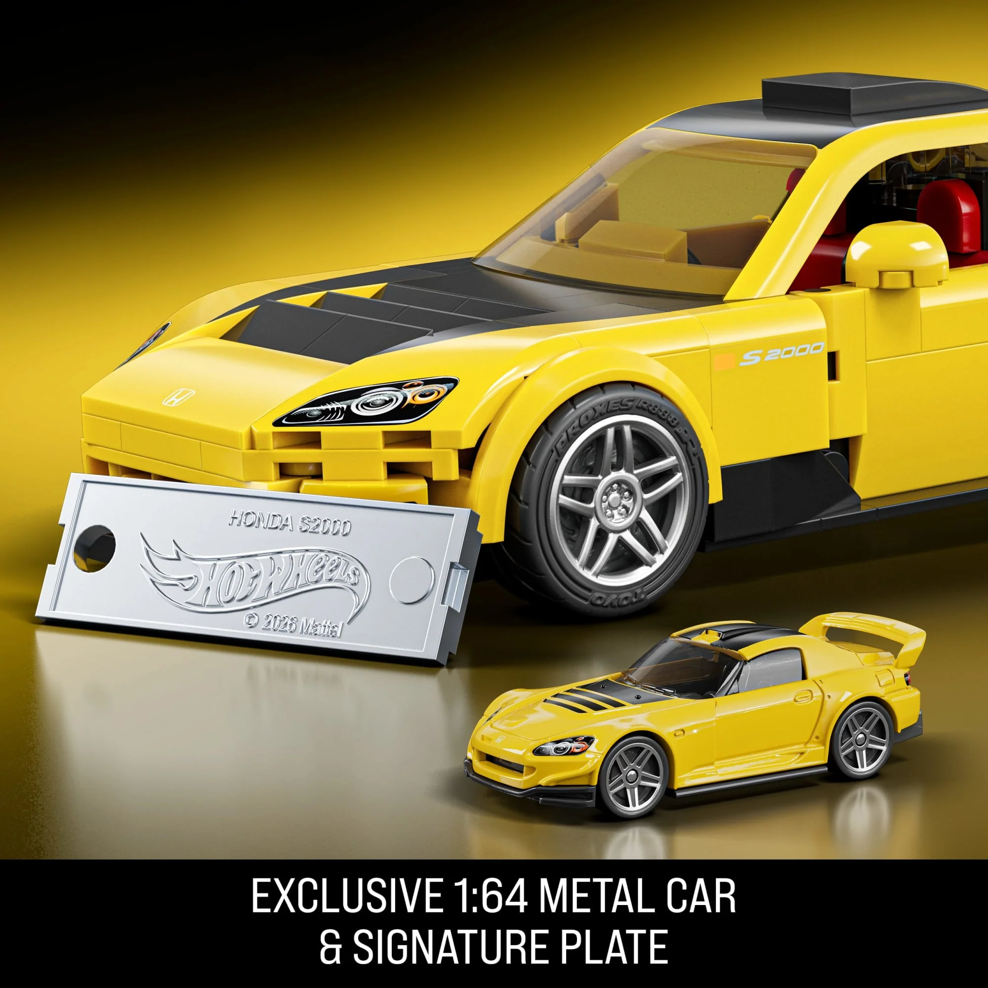 Mattel Brick Shop Hot Wheels ’07 Honda S2000 Building Toy Kit (257 Pieces), For Collectors - Image 5