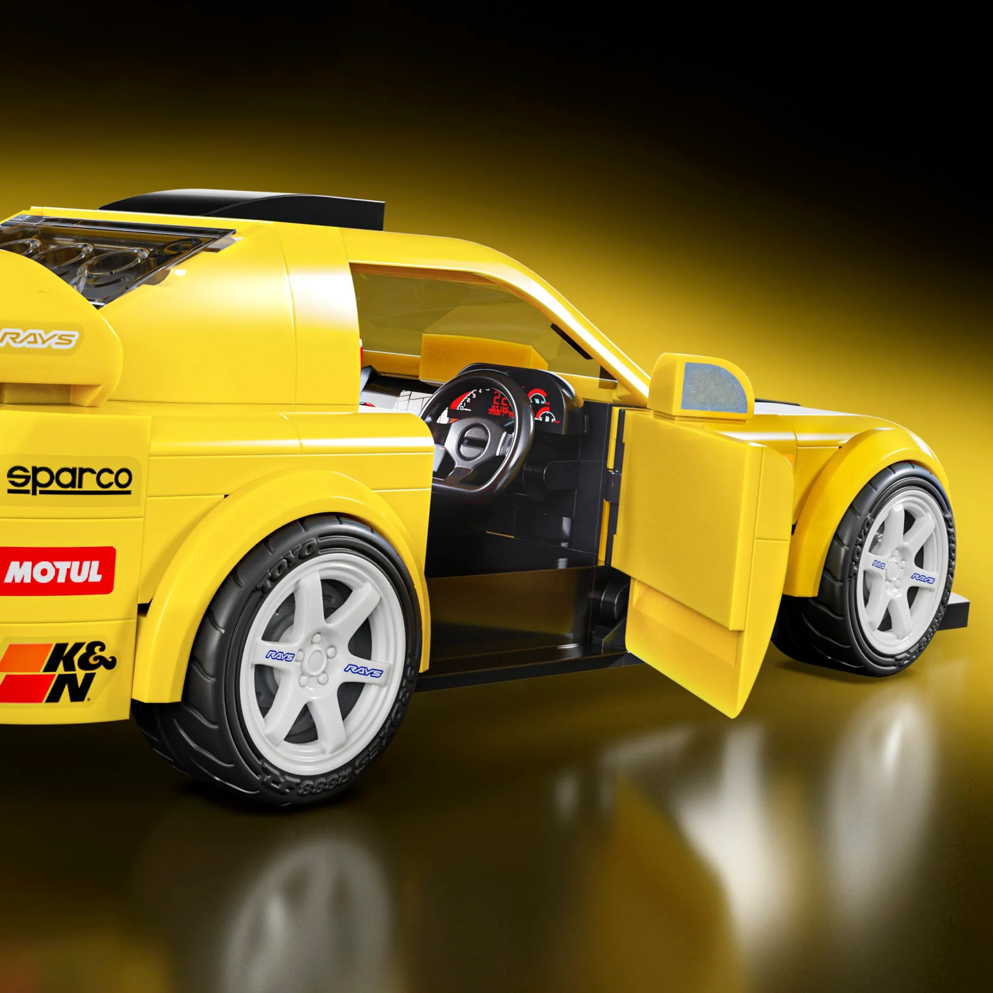 Mattel Brick Shop Hot Wheels ’07 Honda S2000 Building Toy Kit (257 Pieces), For Collectors | Mattel - Image 6