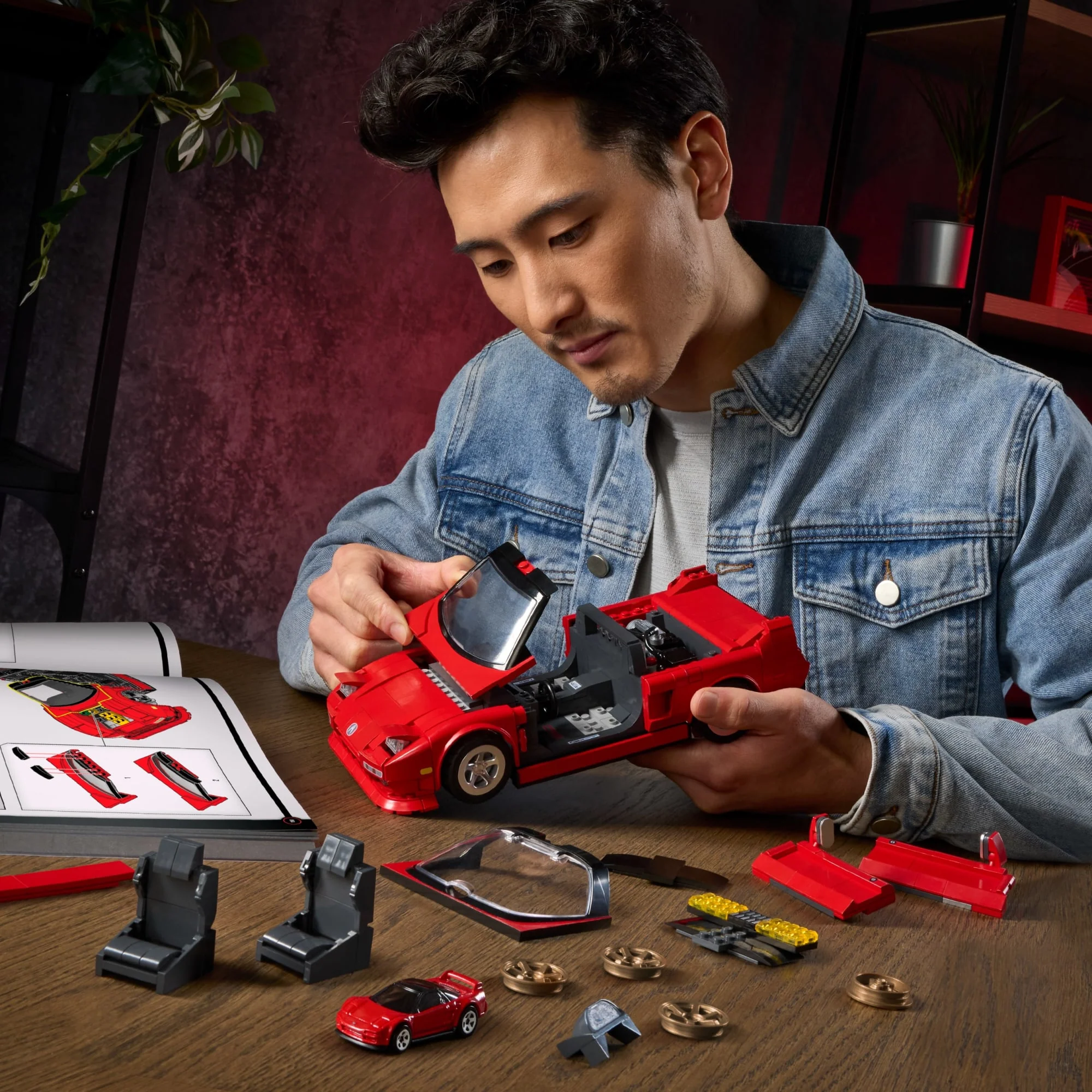 Mattel Brick Shop Hot Wheels Acura Nsx 1990, Kit de Construction de Jouets 876 Pièces, de Collection - Image 2