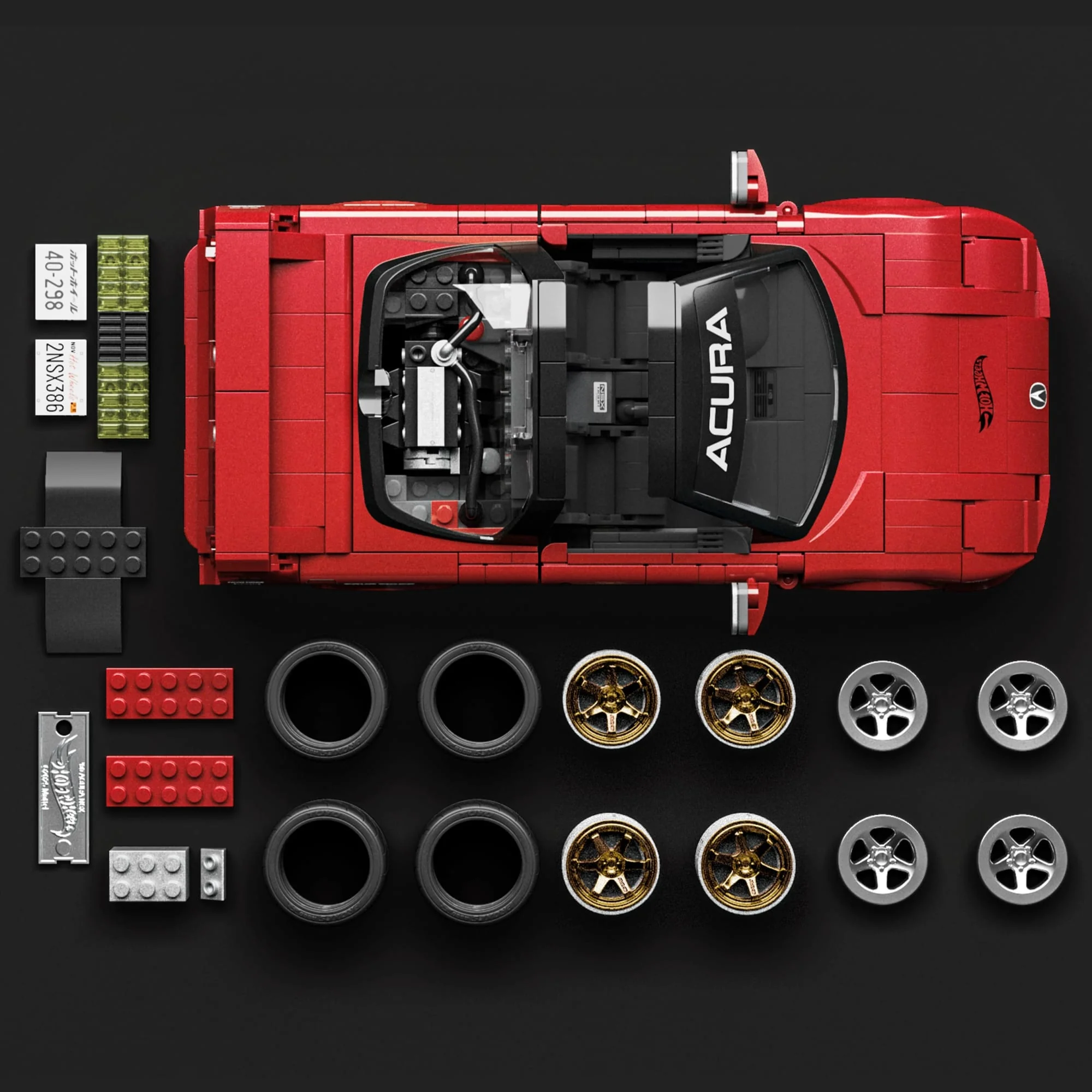 Mattel Brick Shop Hot Wheels Acura Nsx 1990, Kit de Construction de Jouets 876 Pièces, de Collection - Image 4