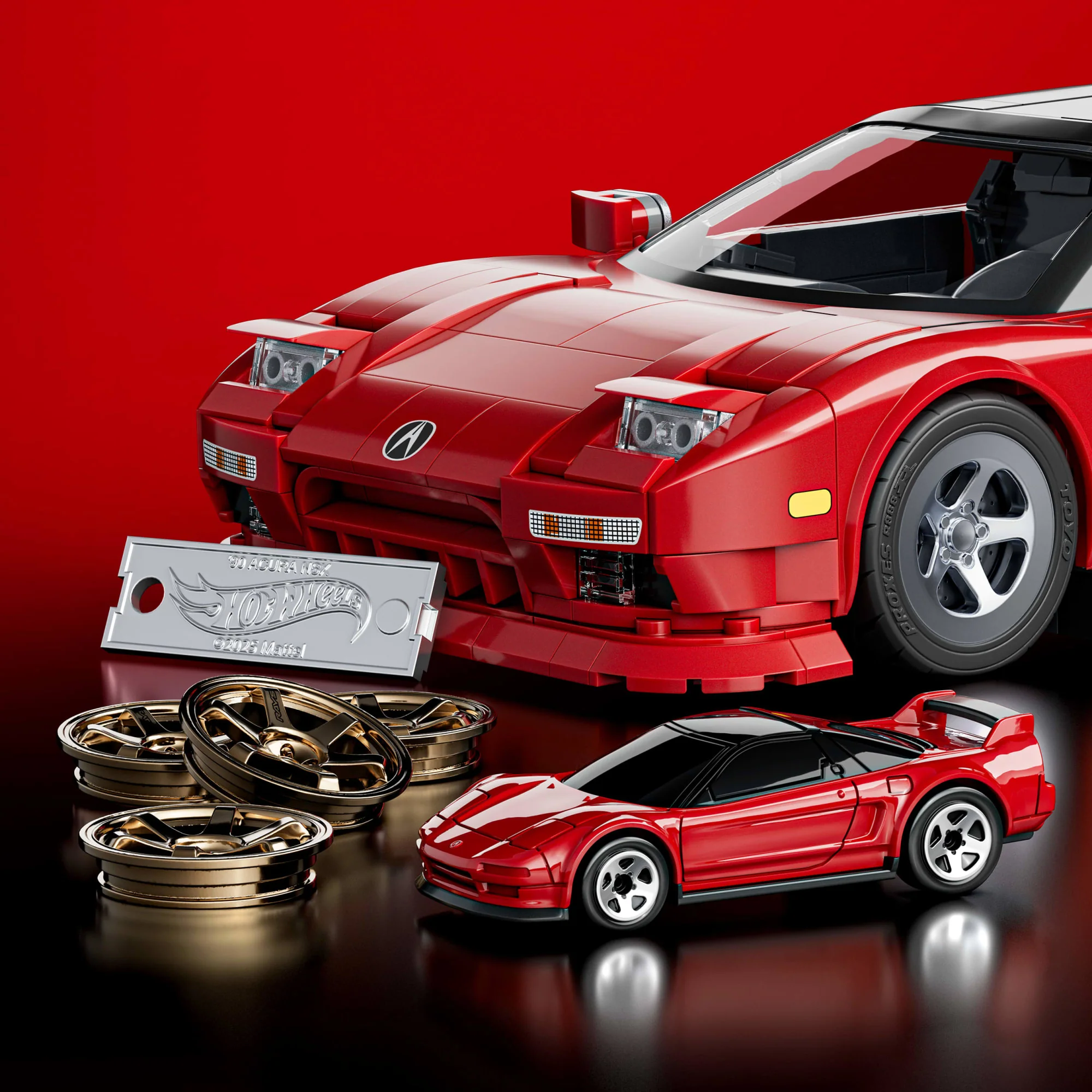 Mattel Brick Shop Hot Wheels Acura Nsx 1990, Kit de Construction de Jouets 876 Pièces, de Collection - Image 5
