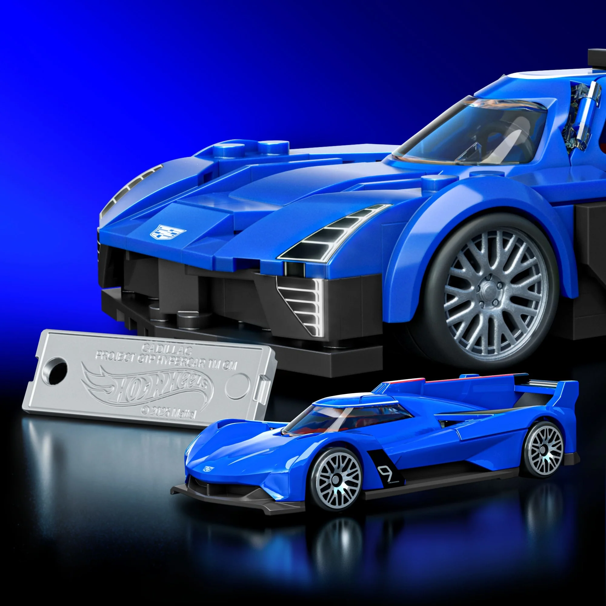 Mattel Brick Shop Hot Wheels Jogo de Construção Speed Cadillac Project GTP Hypercar - Image 5