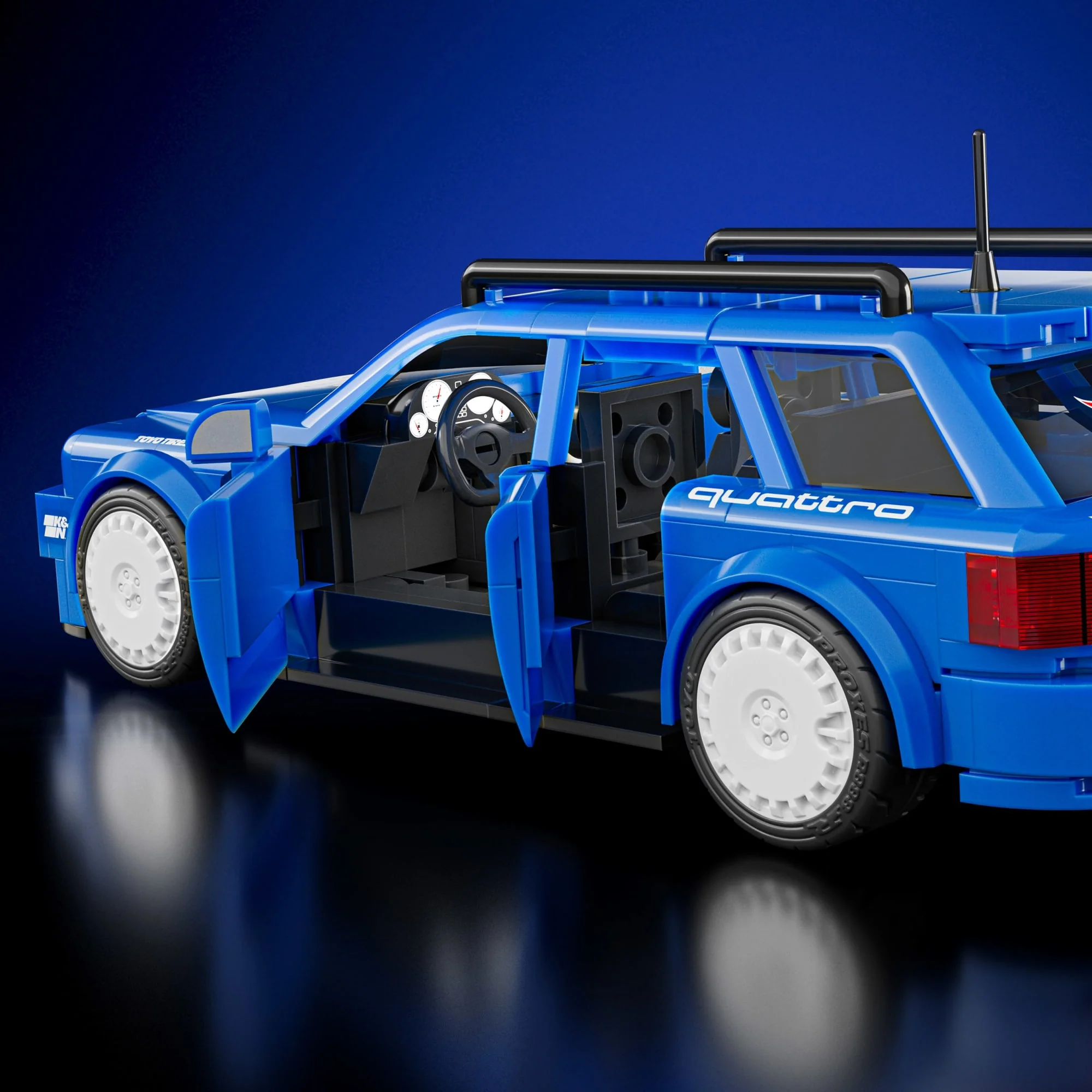 Mattel Brick Shop Hot Wheels Juguete de Construcción Speed '94 Audi Avant RS2 - Image 6