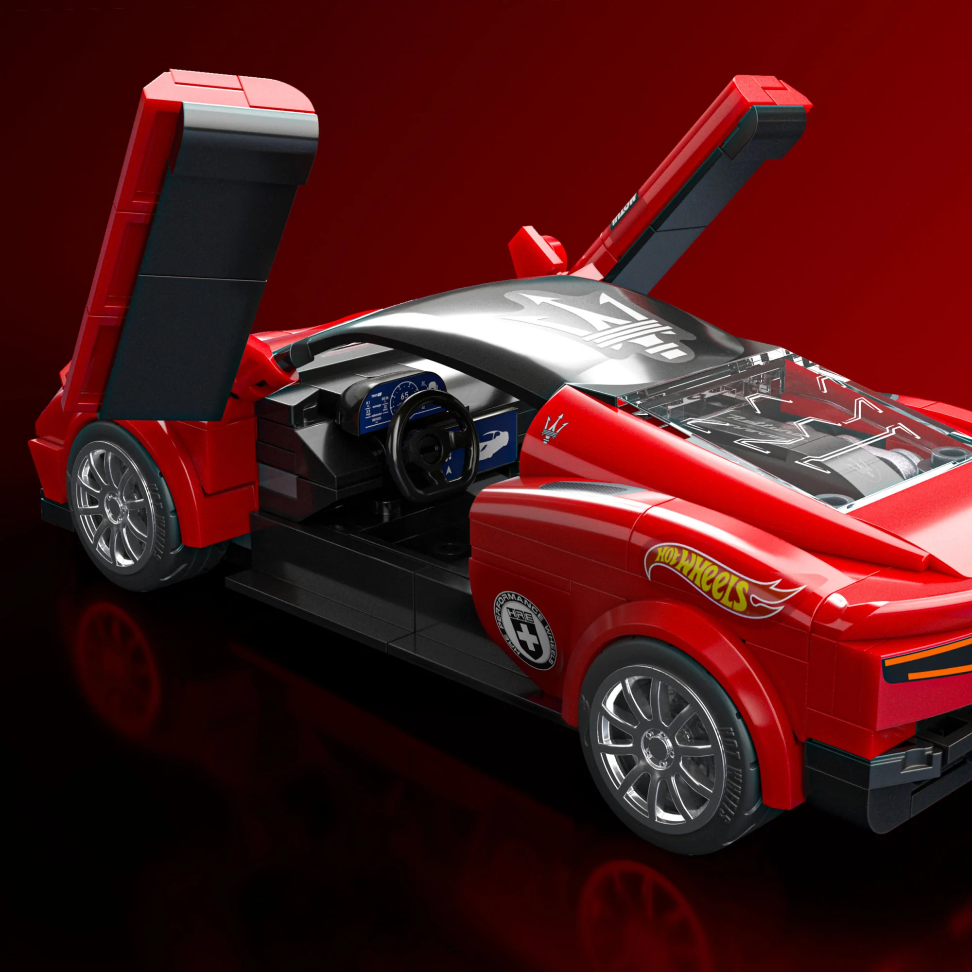 Mattel Brick Shop Hot Wheels Maserati Mc20, Kit de Construction de Jouets 250 Pièces, de Collection - Image 6