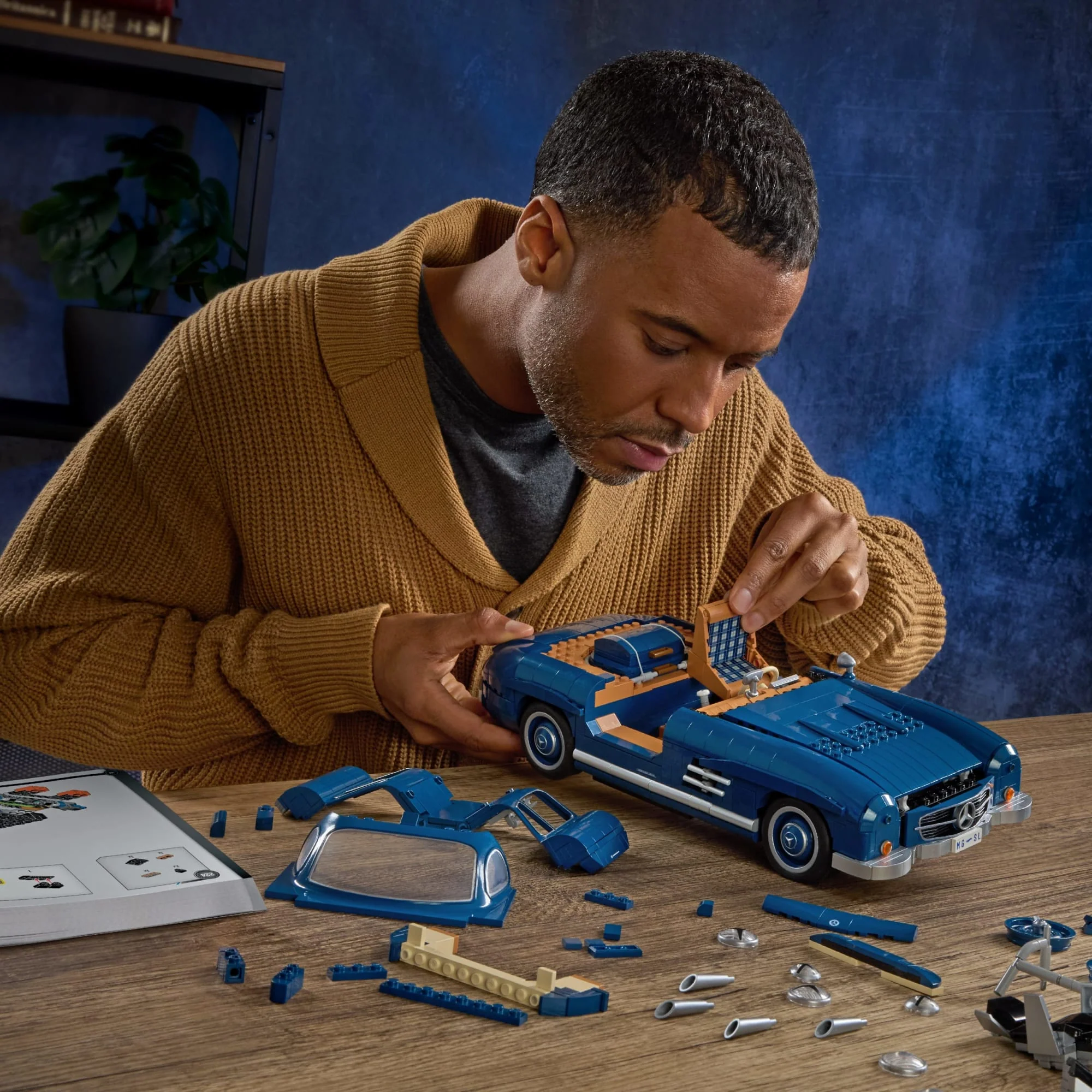 Mattel Brick Shop Hot Wheels Mercedes-Benz 300 Sl, Kit de Construction de Jouets 1600 Pièces de Collection - Image 2