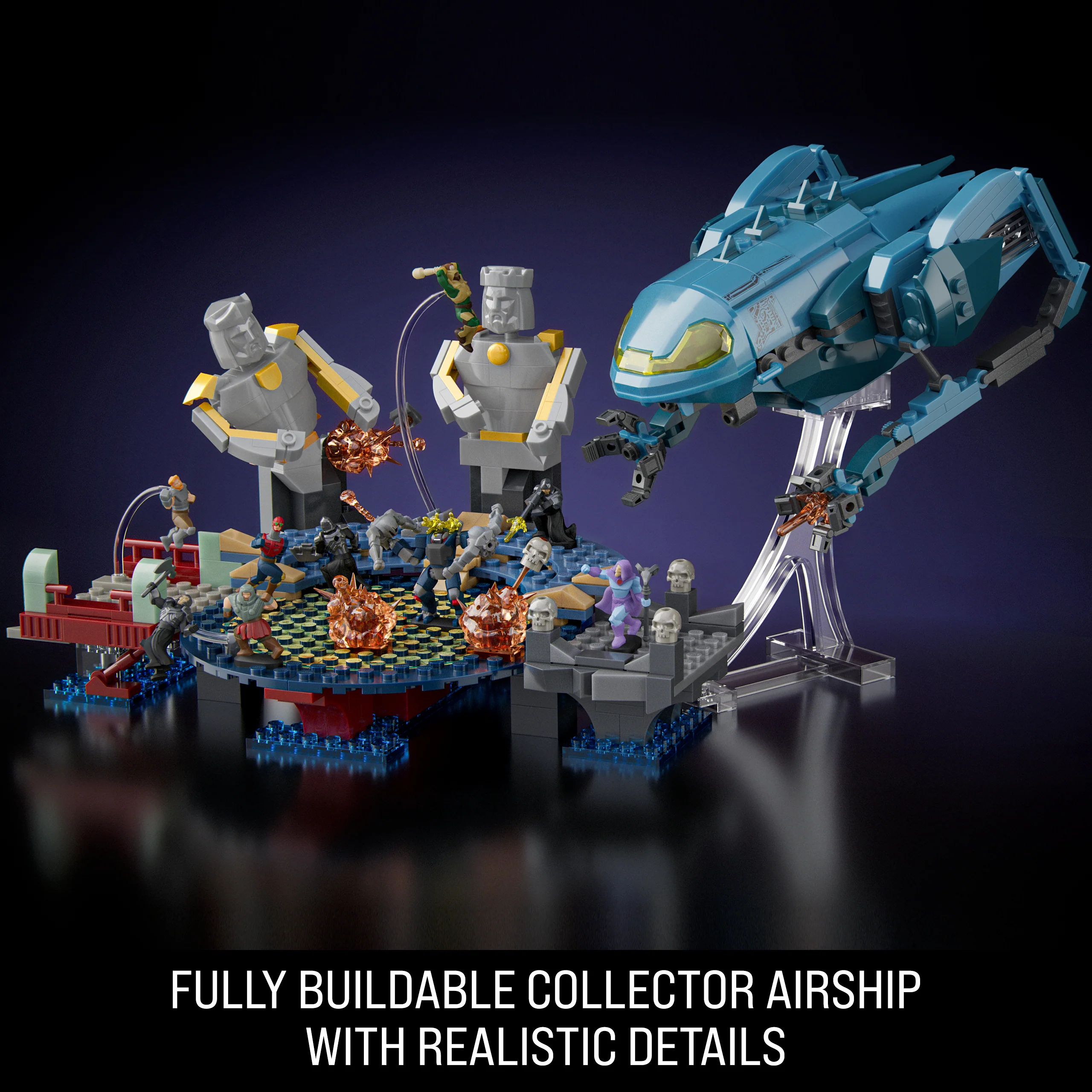 Mattel Brick Shop Masters Of The Universe Attack Of The Collector Building Toy Kit (593 Pieces), For Collectors - Image 4