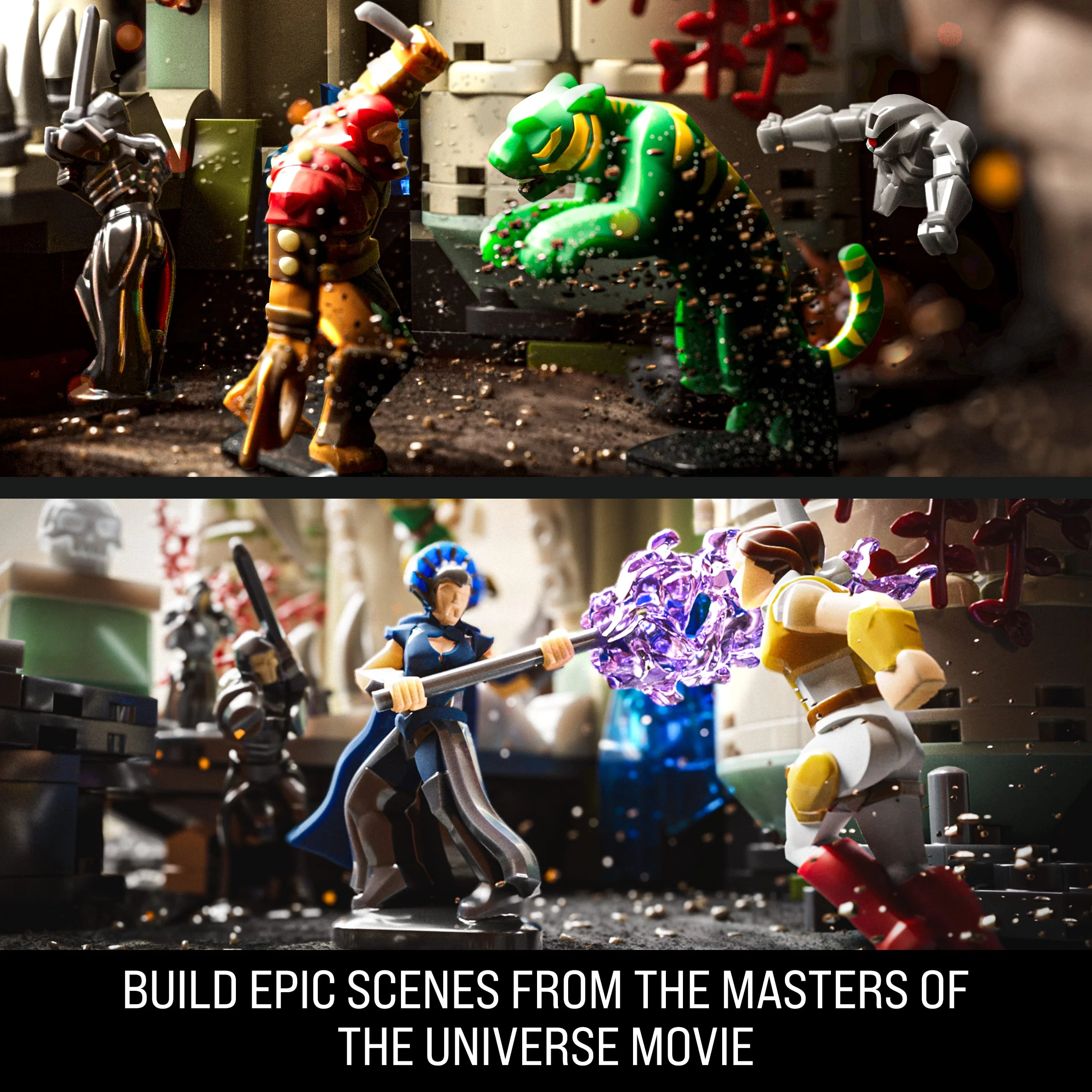 Mattel Brick Shop Masters Of The Universe Battle Of Castle Grayskull Building Toy Kit (867 Pieces), For Collectors - Image 5