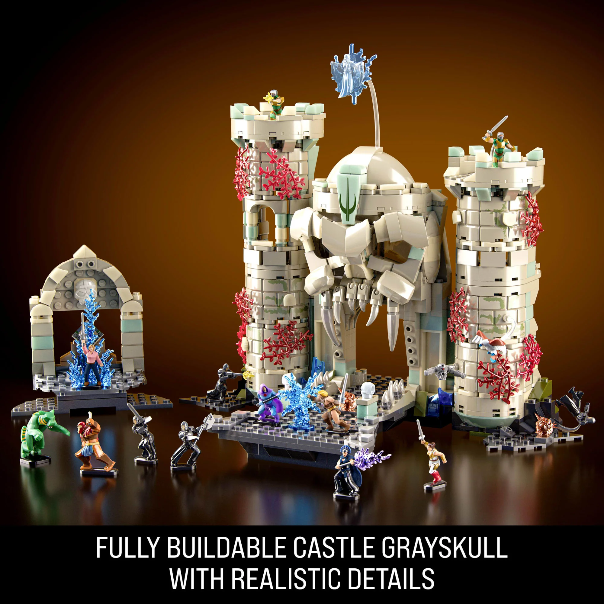 Mattel Brick Shop Masters Of The Universe Battle Of Castle Grayskull Building Toy Kit - Image 4