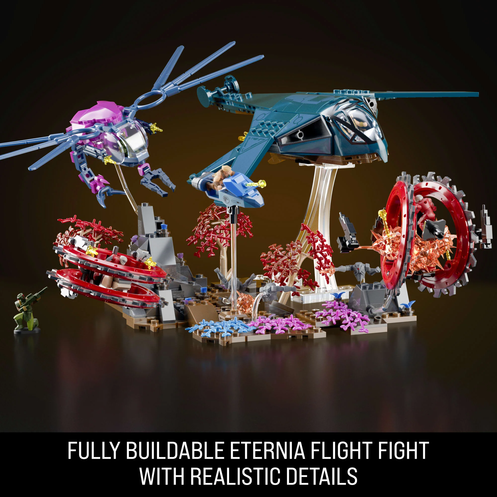Mattel Brick Shop Masters Of The Universe Eternia Flight Fight Building Toy Kit (411 Pieces), For Collectors - Image 4