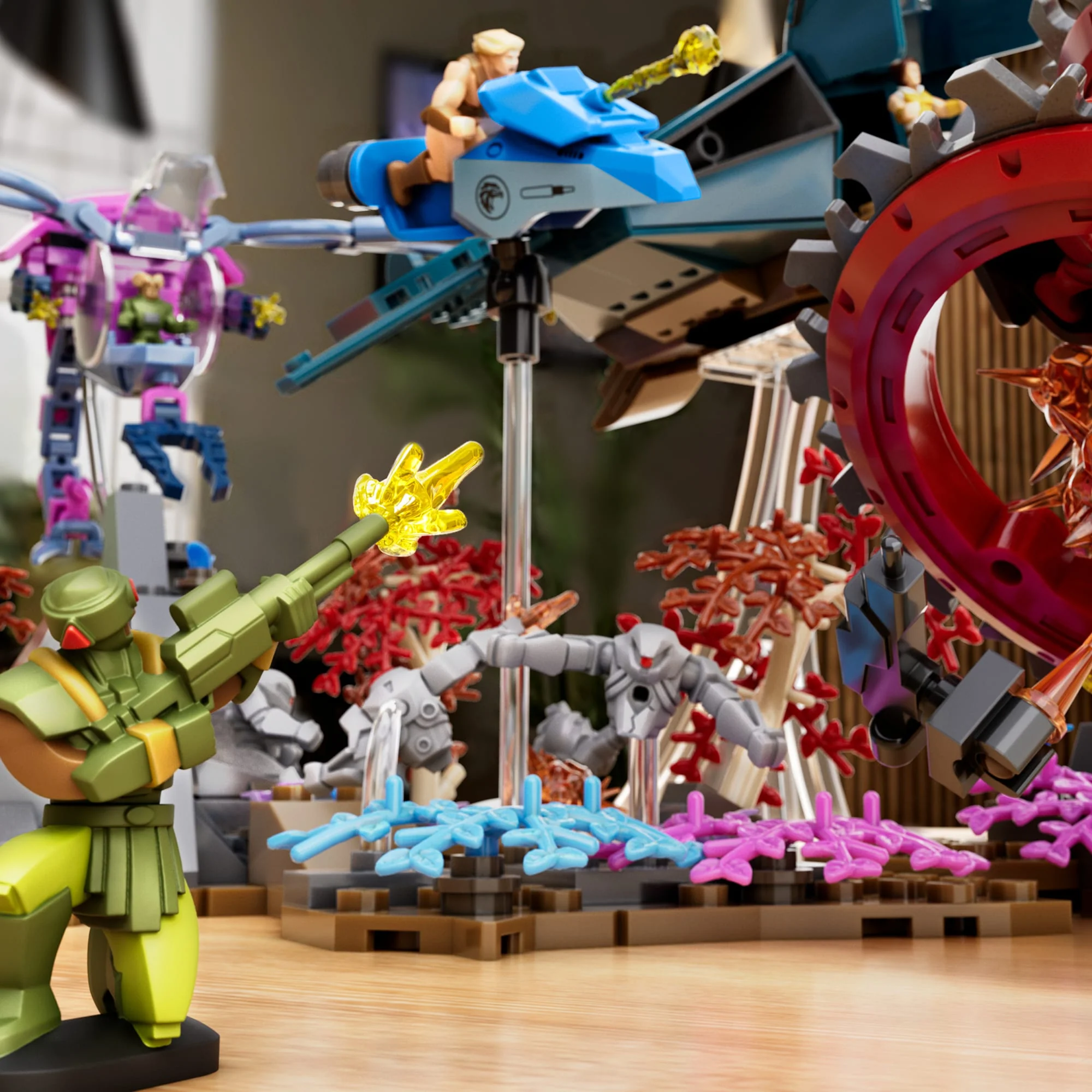 Mattel Brick Shop MOTU Batalla de altos vuelos por Eternia - Image 6