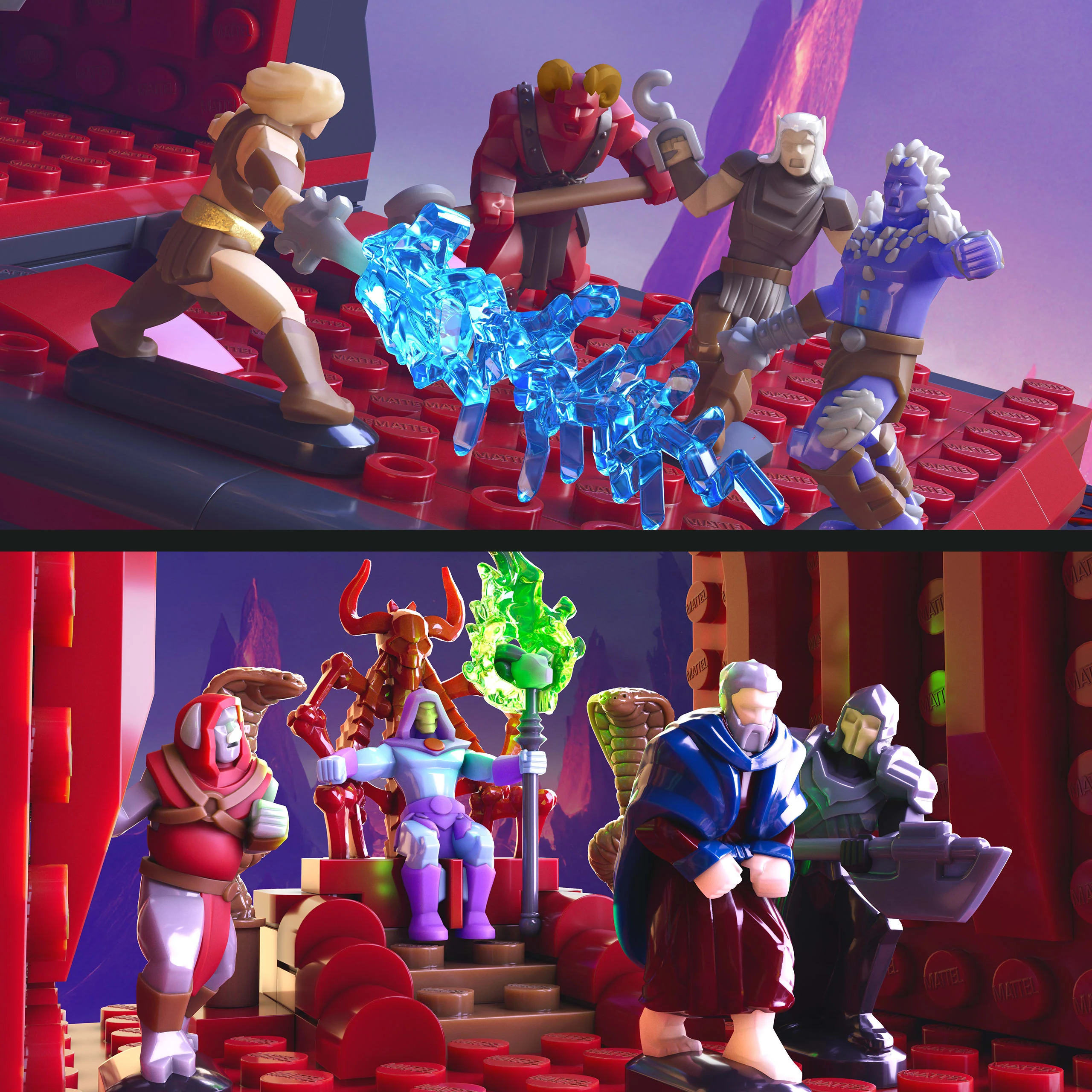 Mattel Brick Shop MOTU Combate en la Montaña de la Serpiente - Image 5