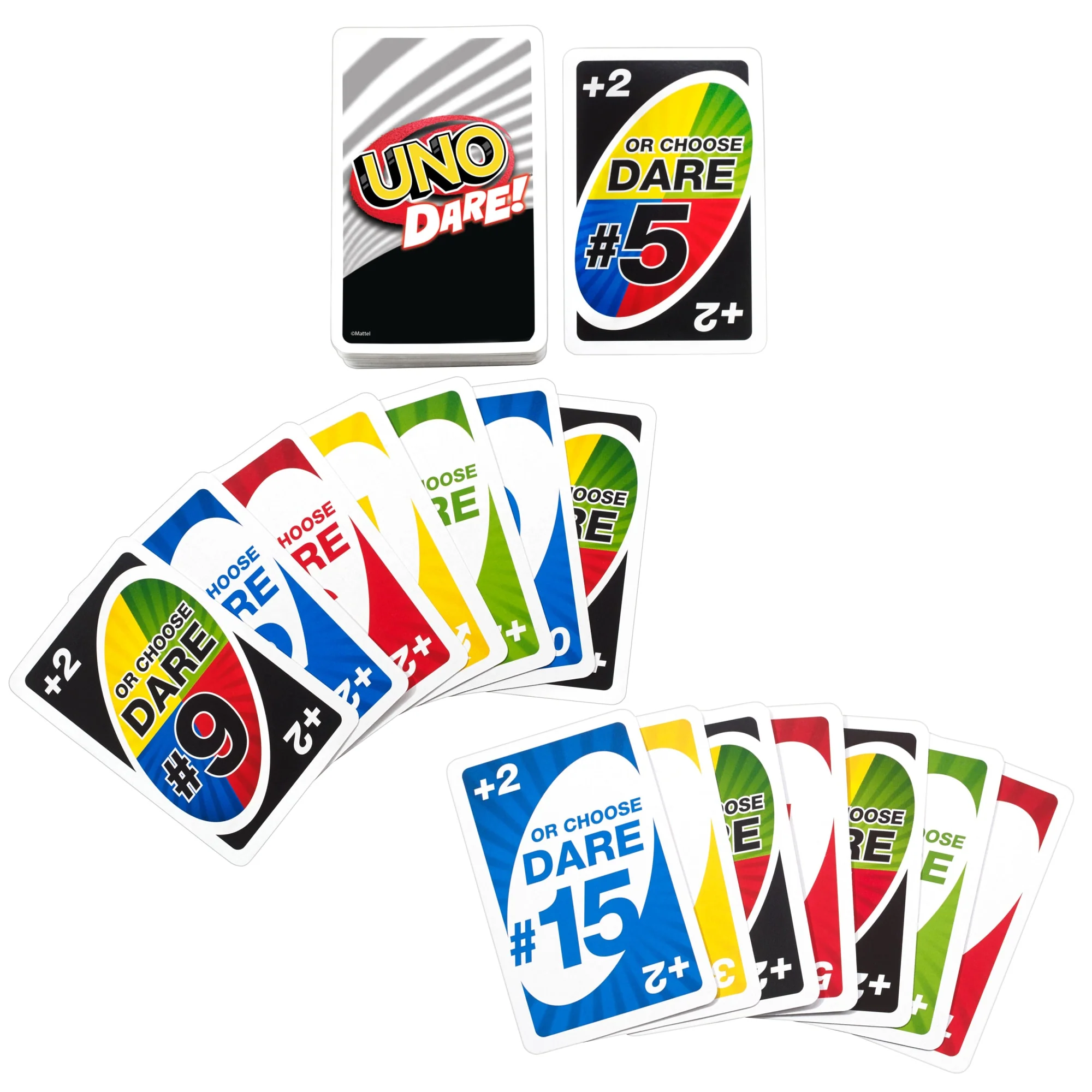 UNO Dare Card Game For Family Nights, Game Nights, Travel, Camping & Parties - Image 2