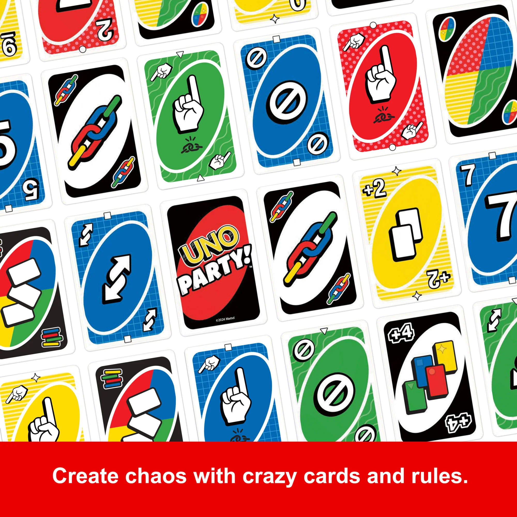 UNO Party Card Game For Large Groups, Kids, Adults & Family Nights, 6 To 14 Players Ages 7+ Years - Image 4