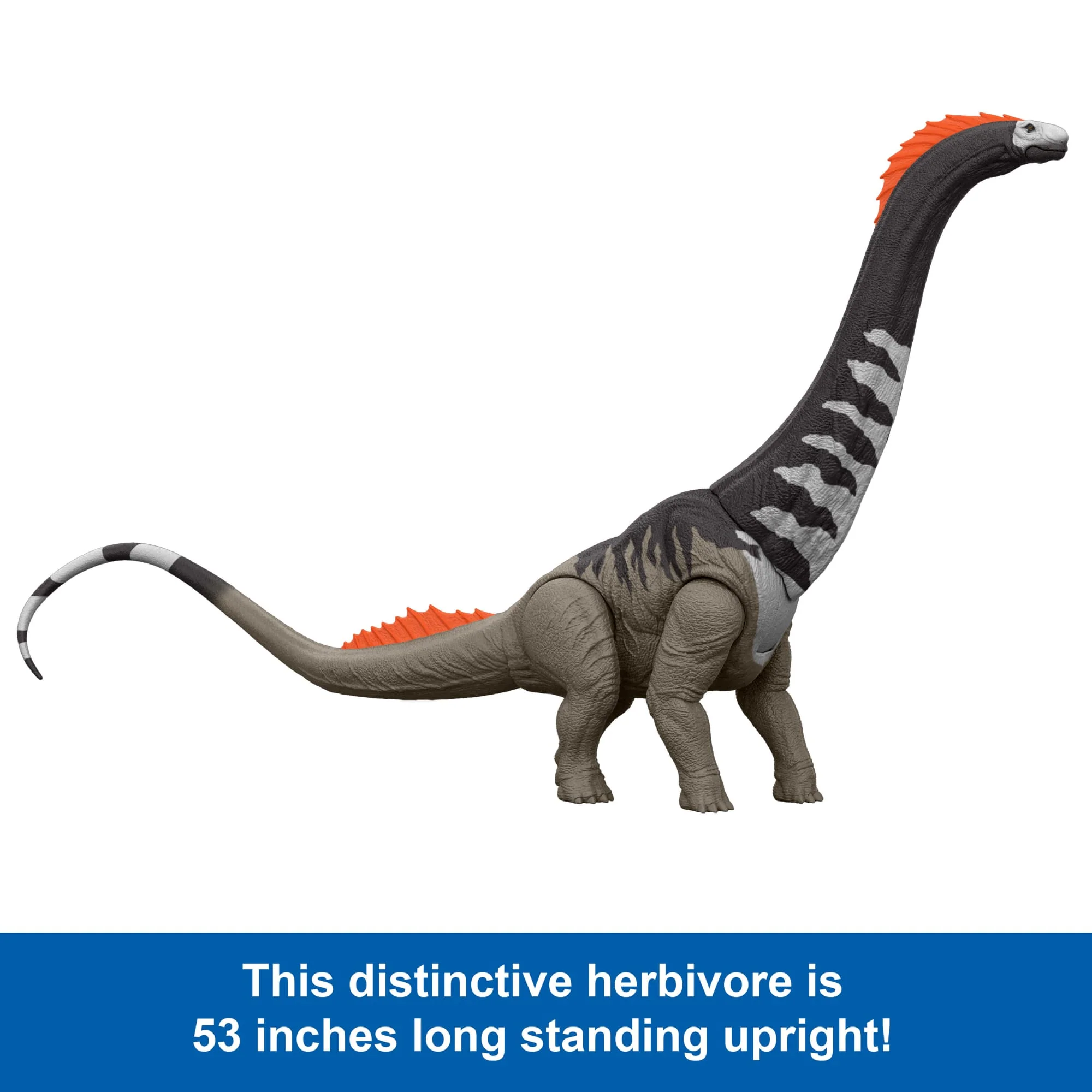 Jurassic World Rebirth Super Colossal Titanosaurus Dinosaur, 53 inch Long Movie-Accurate Herbivore - Image 4