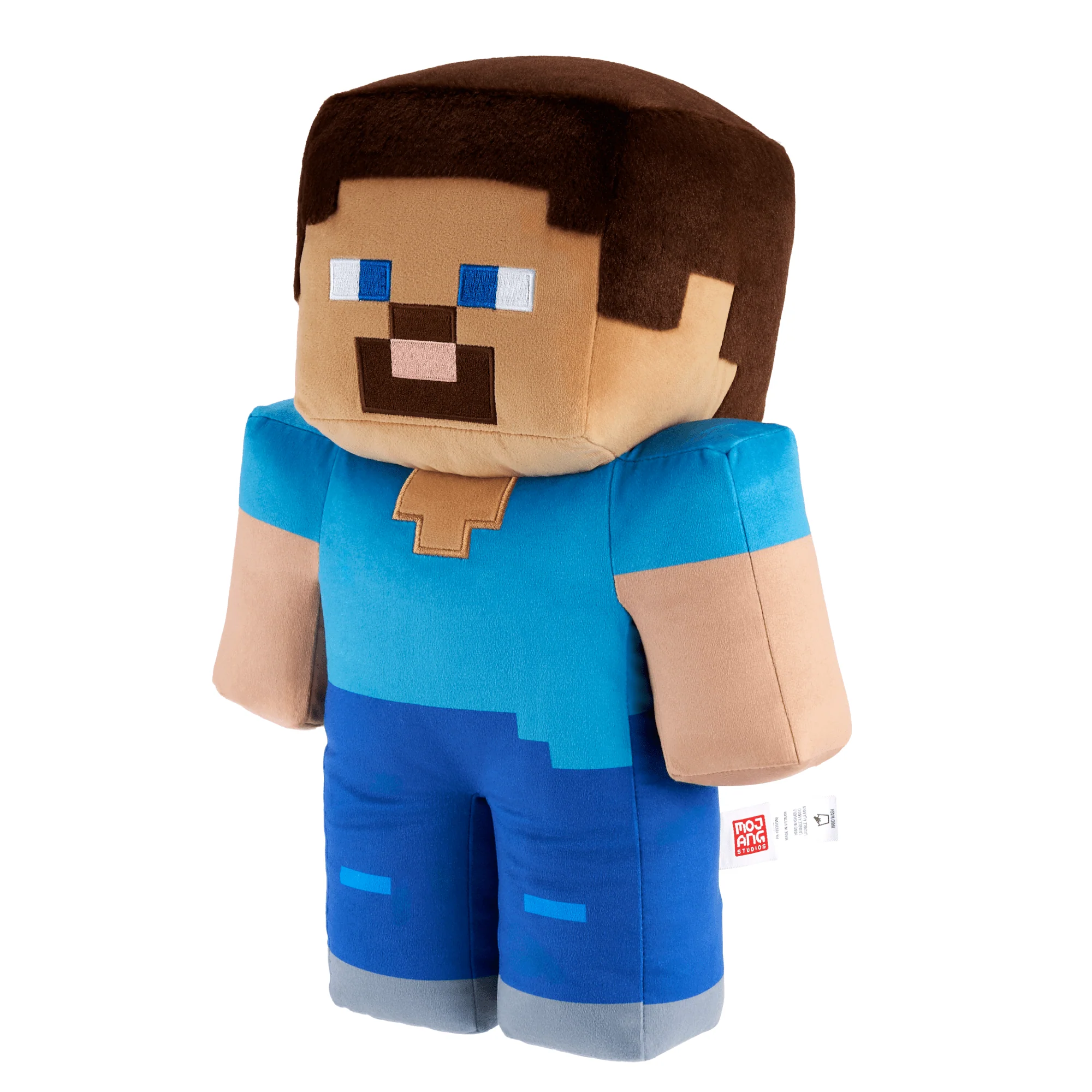 Minecraft Steve 16-in Scale Jumbo Plush Figure, Pixelated Design - Image 3