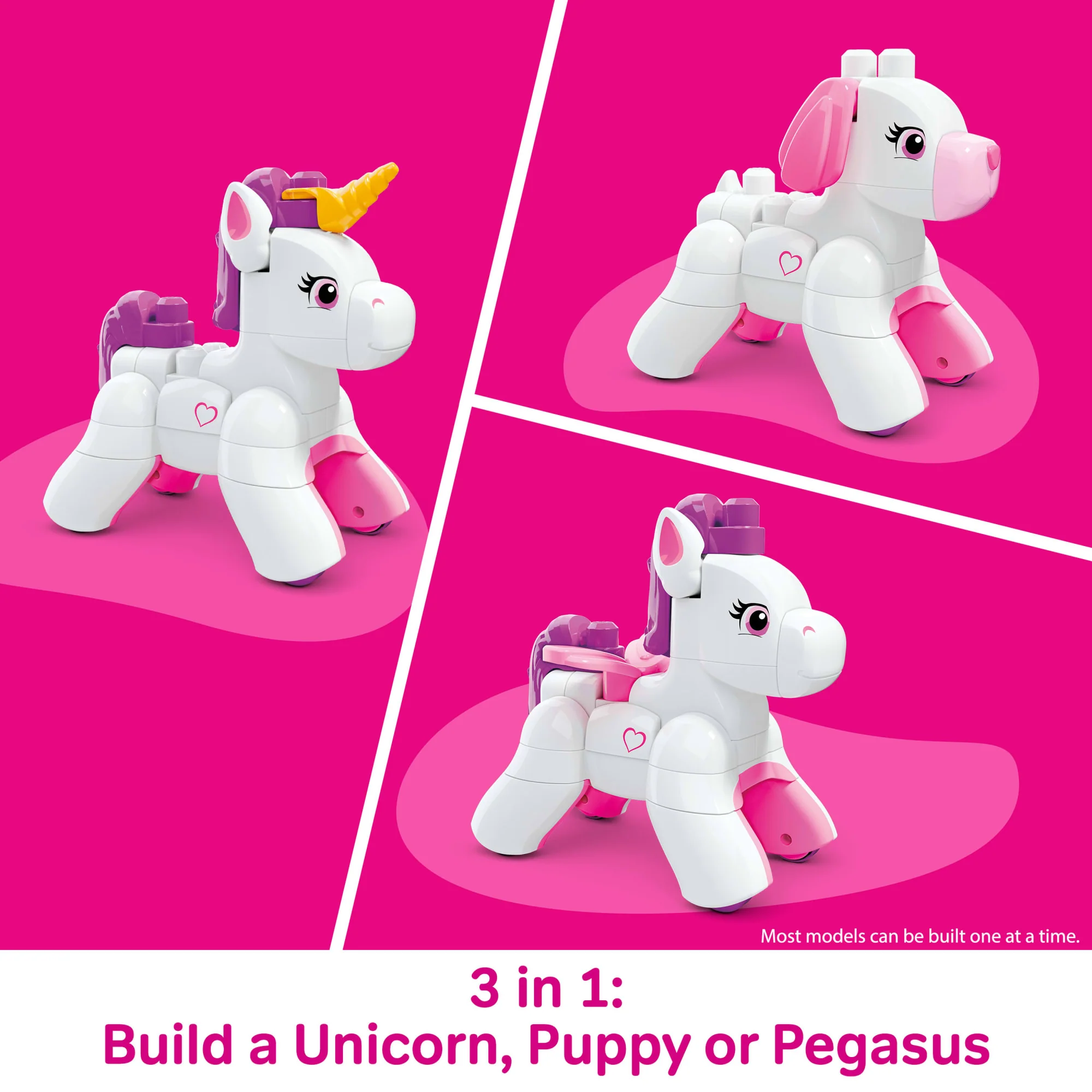 MEGA Bloks Build & Enchant Unicorn Block Toy (26 Pieces) For Kids - Image 3