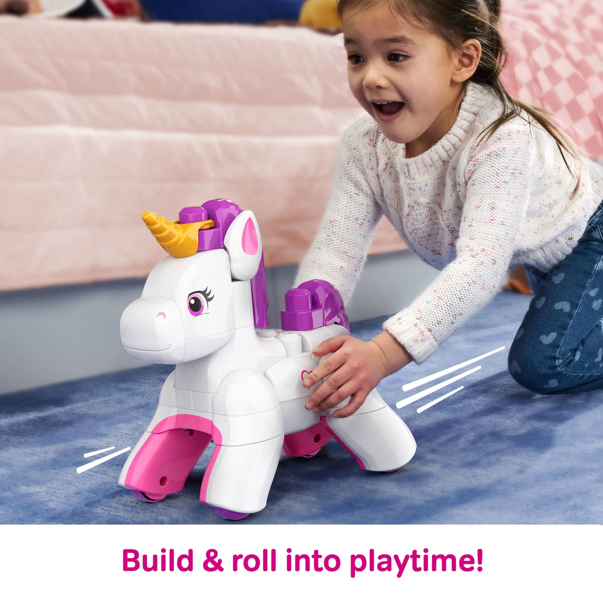 MEGA Bloks Build & Enchant Unicorn Block Toy (26 Pieces) For Kids - Image 5