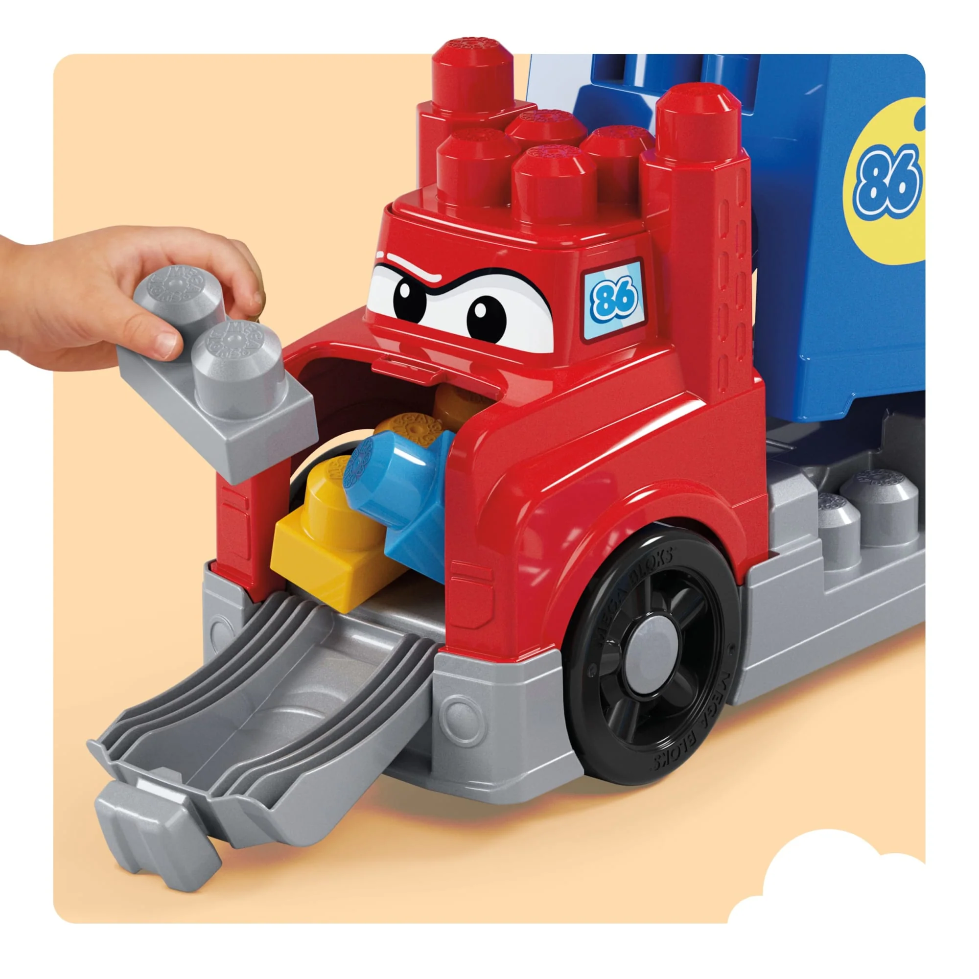 Mega Bloks-Camion Course et Construction-Coffret Avec 19Pièces - Image 5