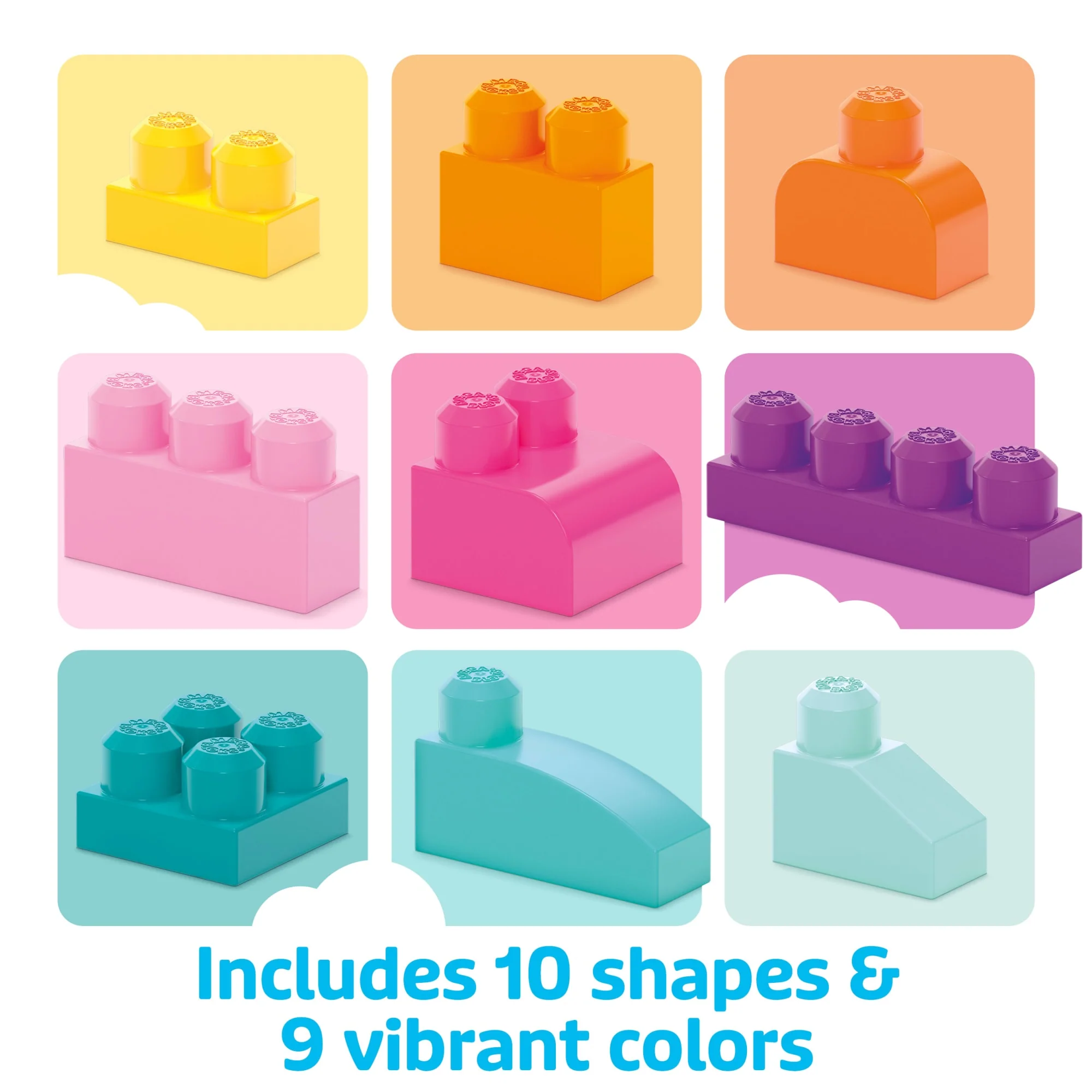 MEGA BLOKS First Builders Big Building Bag Toy Blocks With Storage Bag (80 Pieces) For Toddler - Image 3
