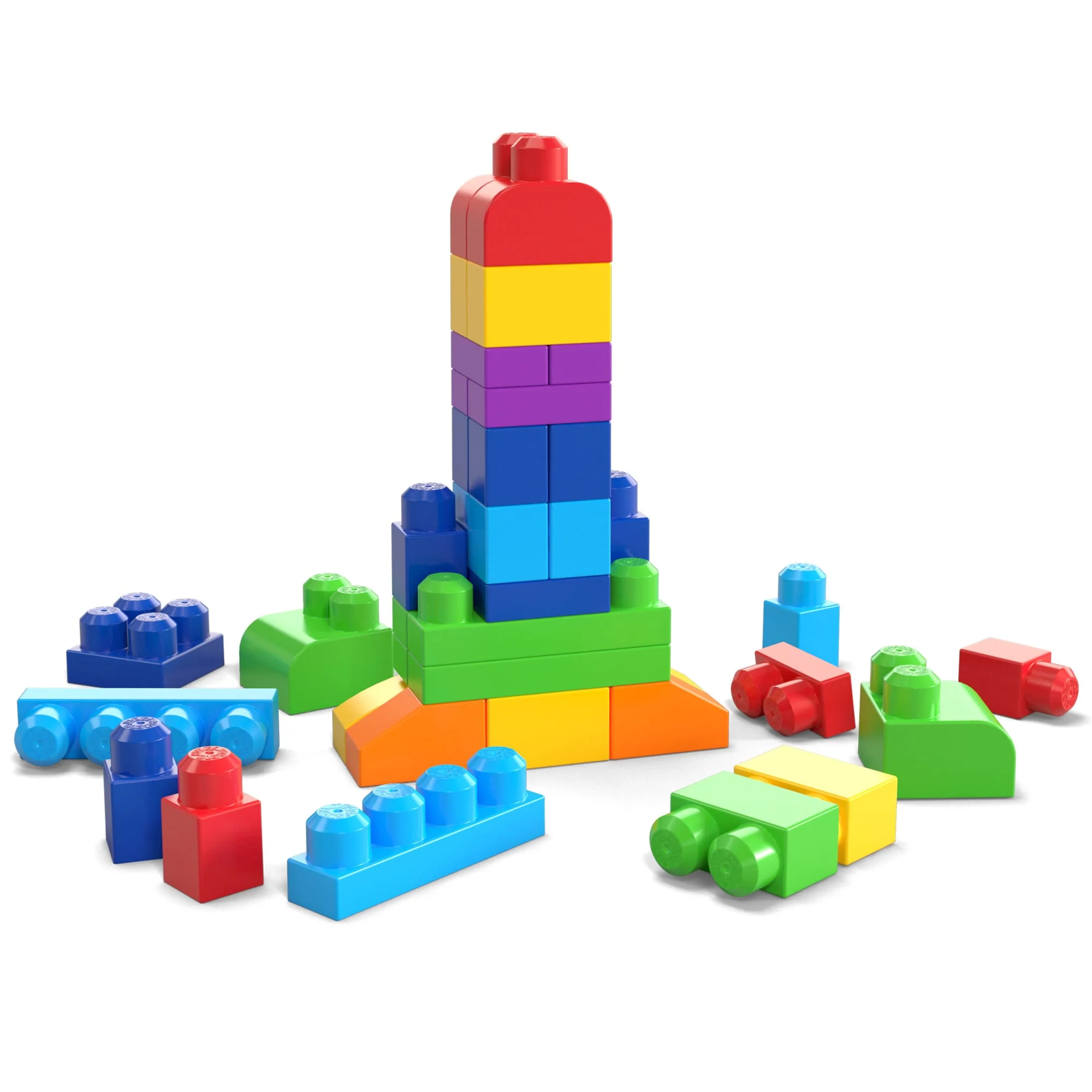 Mega Bloks Jogo de Construção Bolsa de Construção de 60 peças azul - Image 3