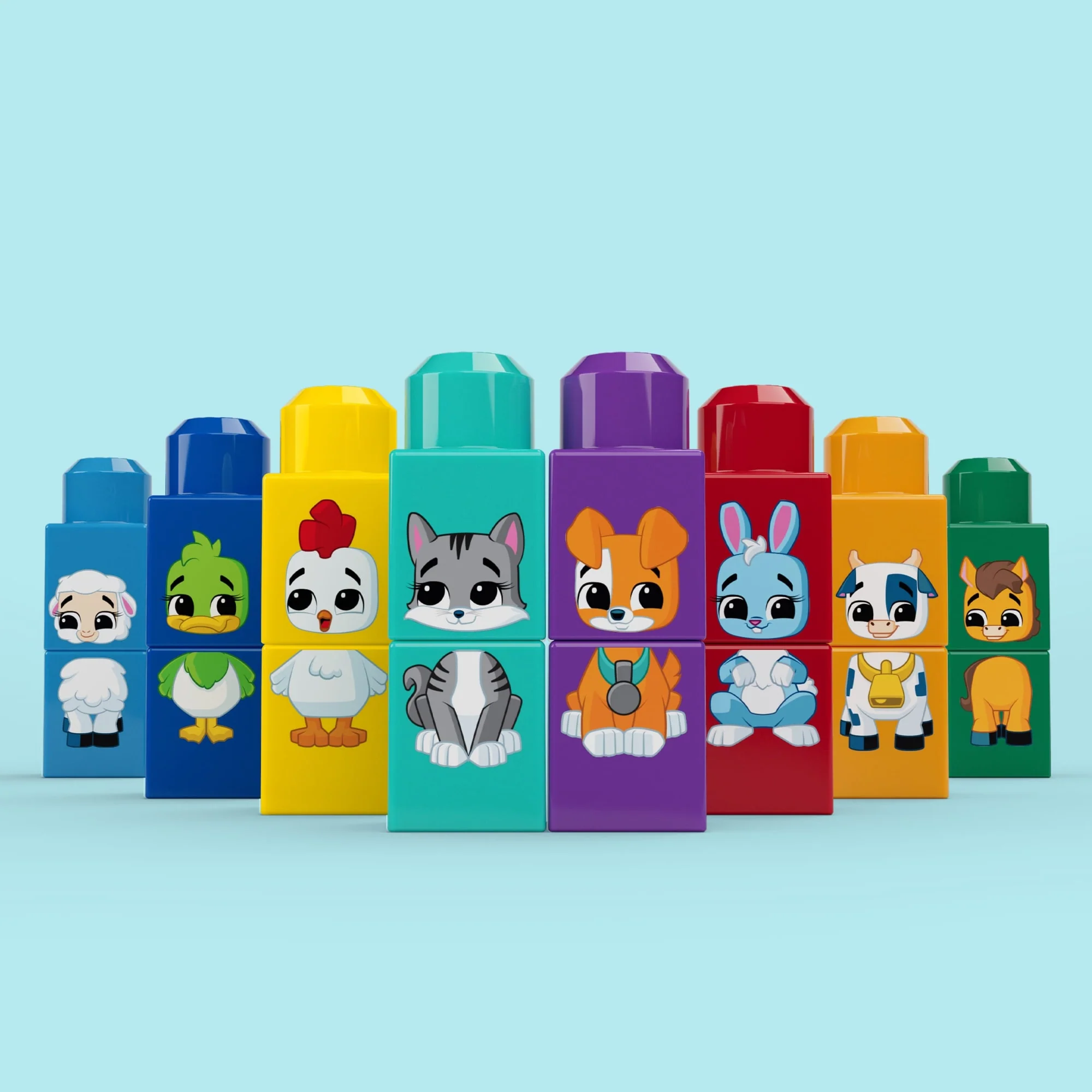 Mega Bloks Jogo de Construção Mega Bloks Trator Animais Monte e Combine - Image 3
