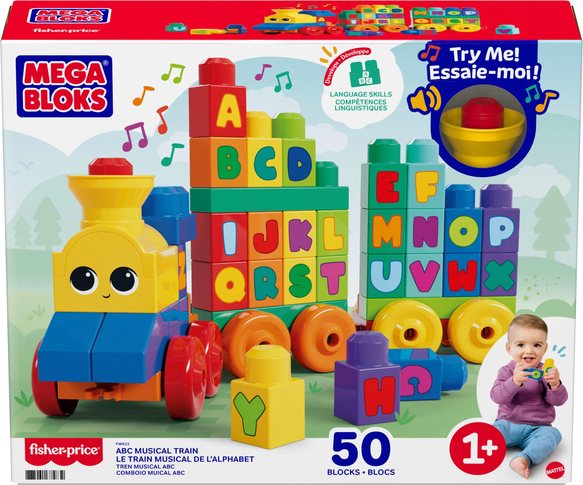 Mega Bloks Juguete de Construcción Abc Tren de Aprendizaje - Image 6