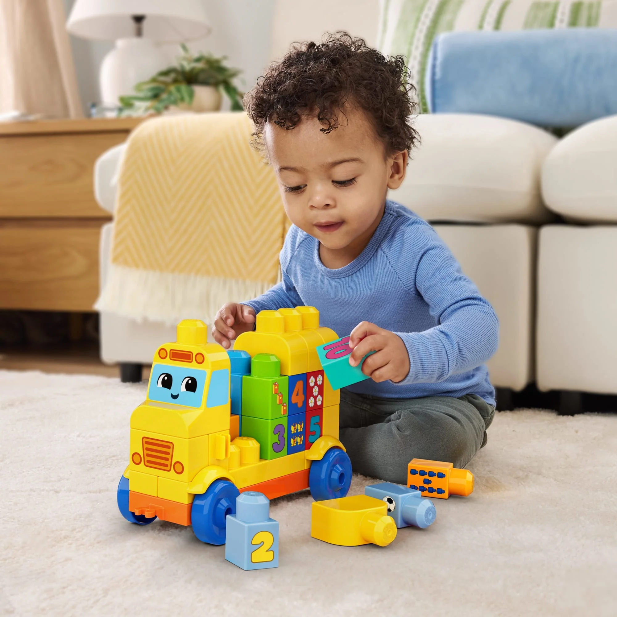 MEGA BLOKS Juguete de Construcción Autobús de Números Arma y Cuenta - Image 2