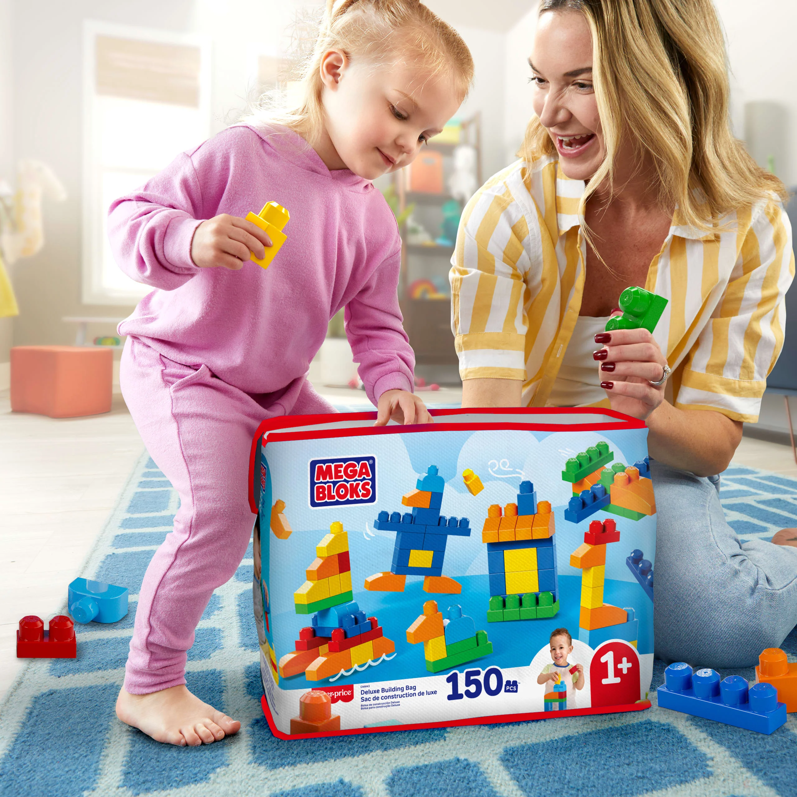 Mega Bloks Juguete de Construcción bolsa clásica con 150 bloques - Image 4