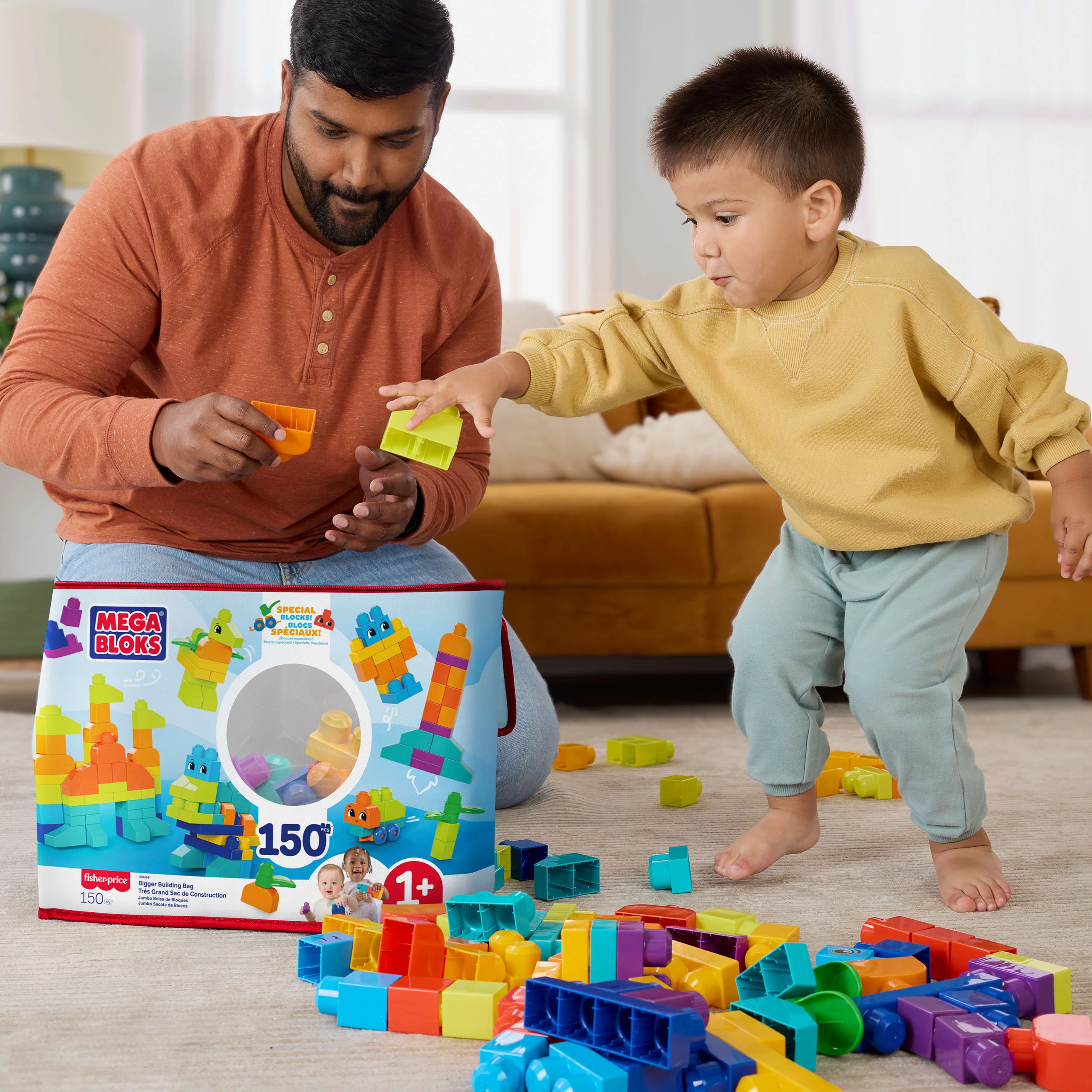 Mega Bloks Juguete de Construcción bolsa clásica de 150 bloques - Image 4