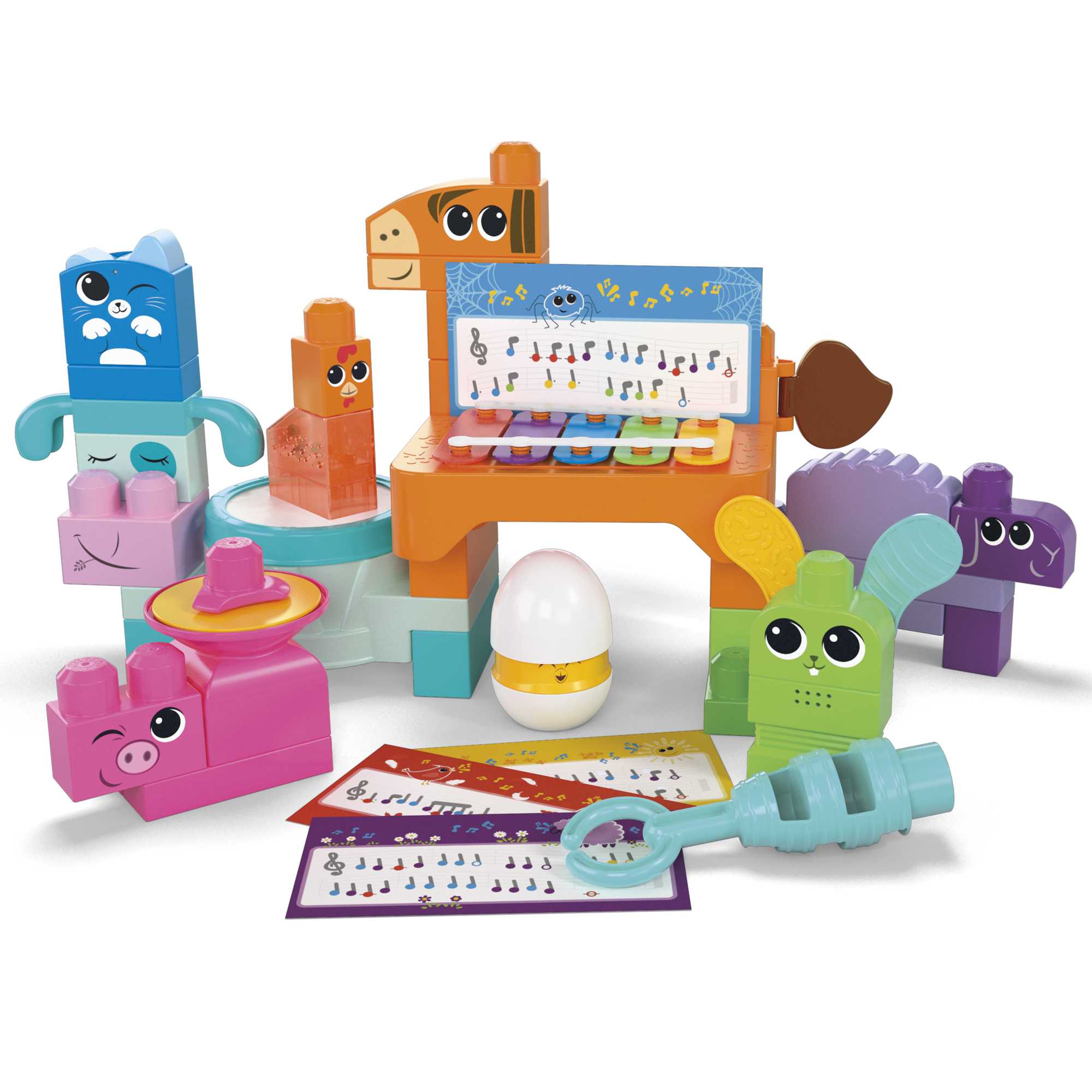 Mega Bloks Fisher-Price Les Musiciens de La Ferme, 45 Pièces - Image 2