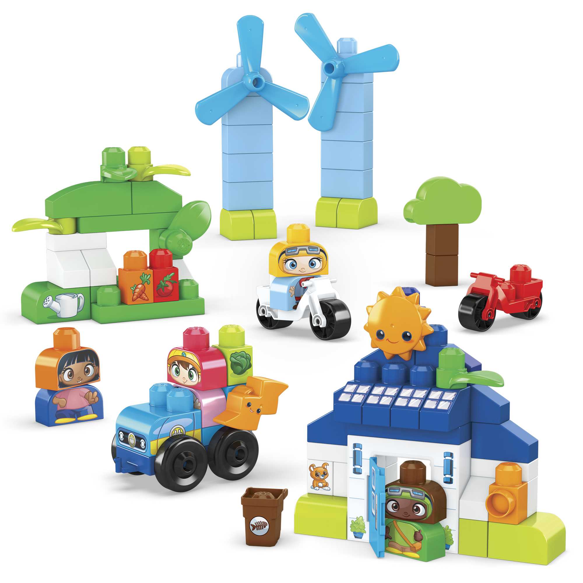 Mega Bloks Ville Verte Maison Écologique Construction et Apprentissage - Image 6