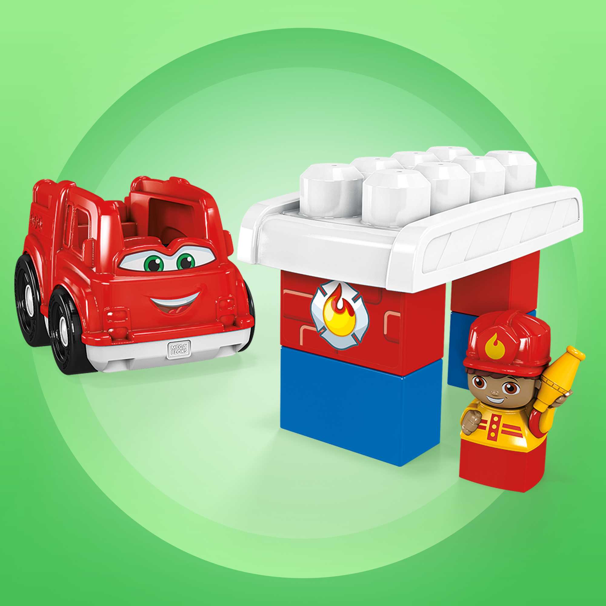 Mega Bloks  Coffret  Freddy Le Camion de Pompiers +4 Gros Blocs - Image 3