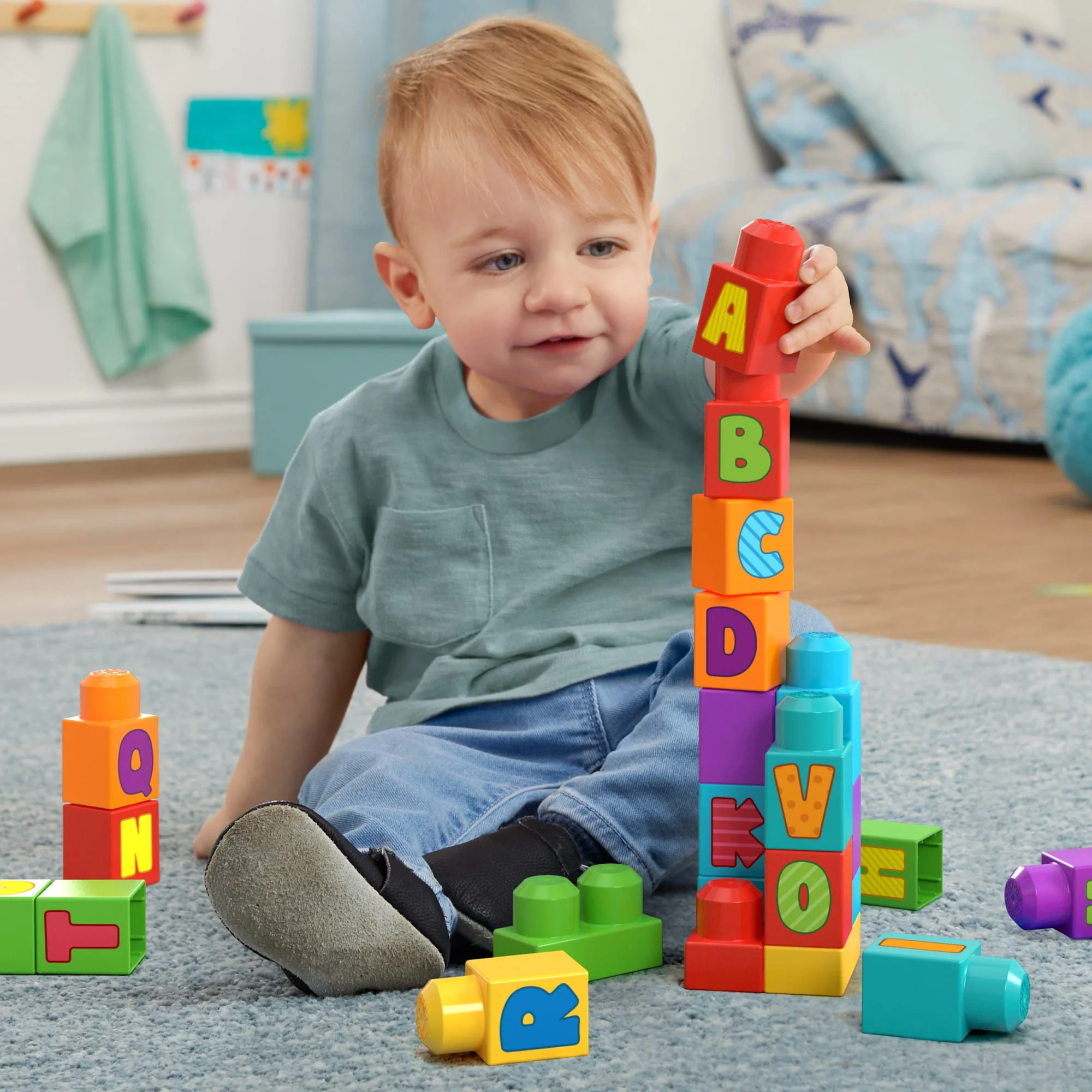 Mega Bloks  Fisher-Price  Sac de Construction Abc (30 Pièces) - Image 2