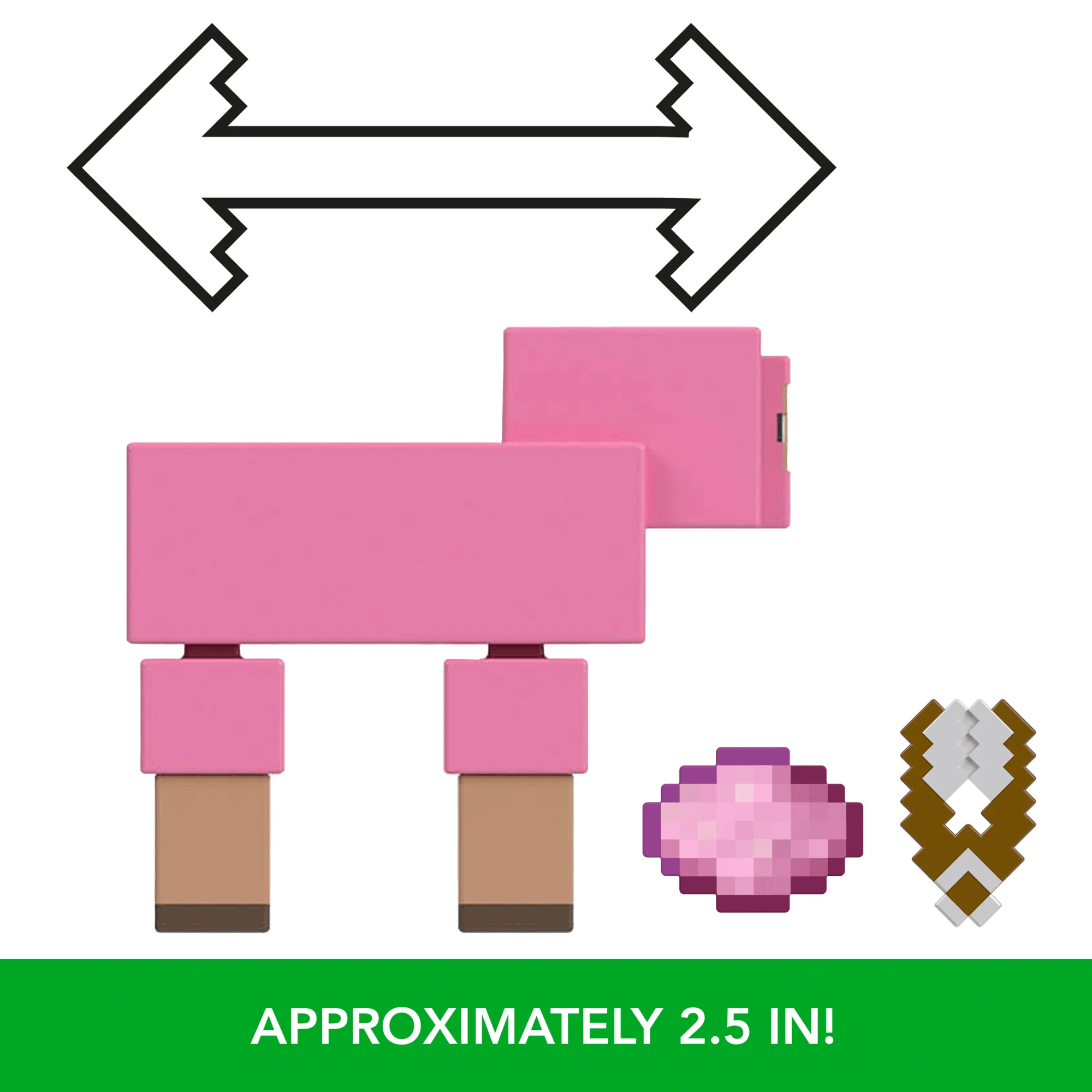 Minecraft Action Figures & Accessories Collection, 3.25-in Scale & Pixelated Design (Characters May Vary) - Image 2