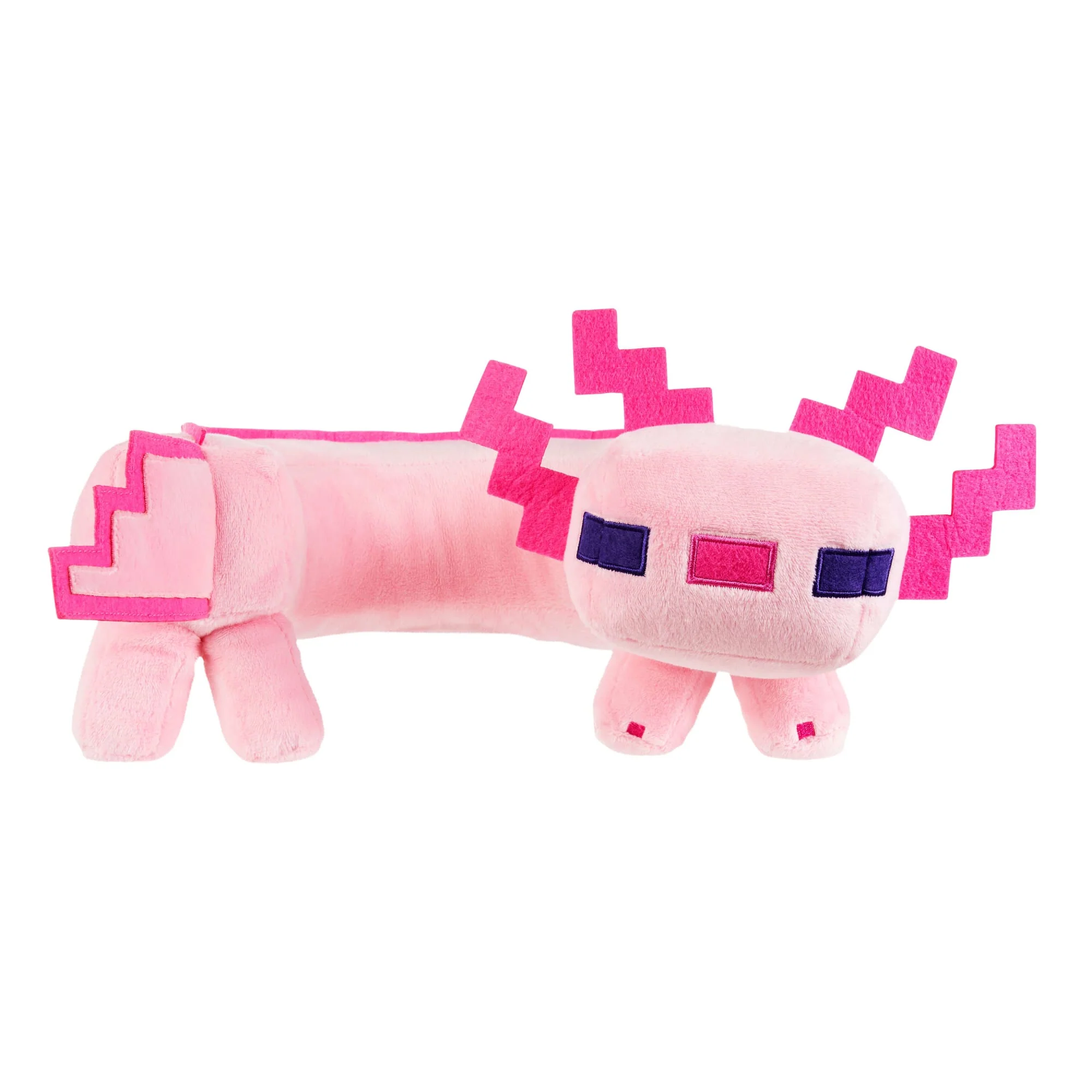 Minecraft Axolotl Neck Pillow, Plush Toy With Sound Feature, Curved To Stay in Place - Image 4