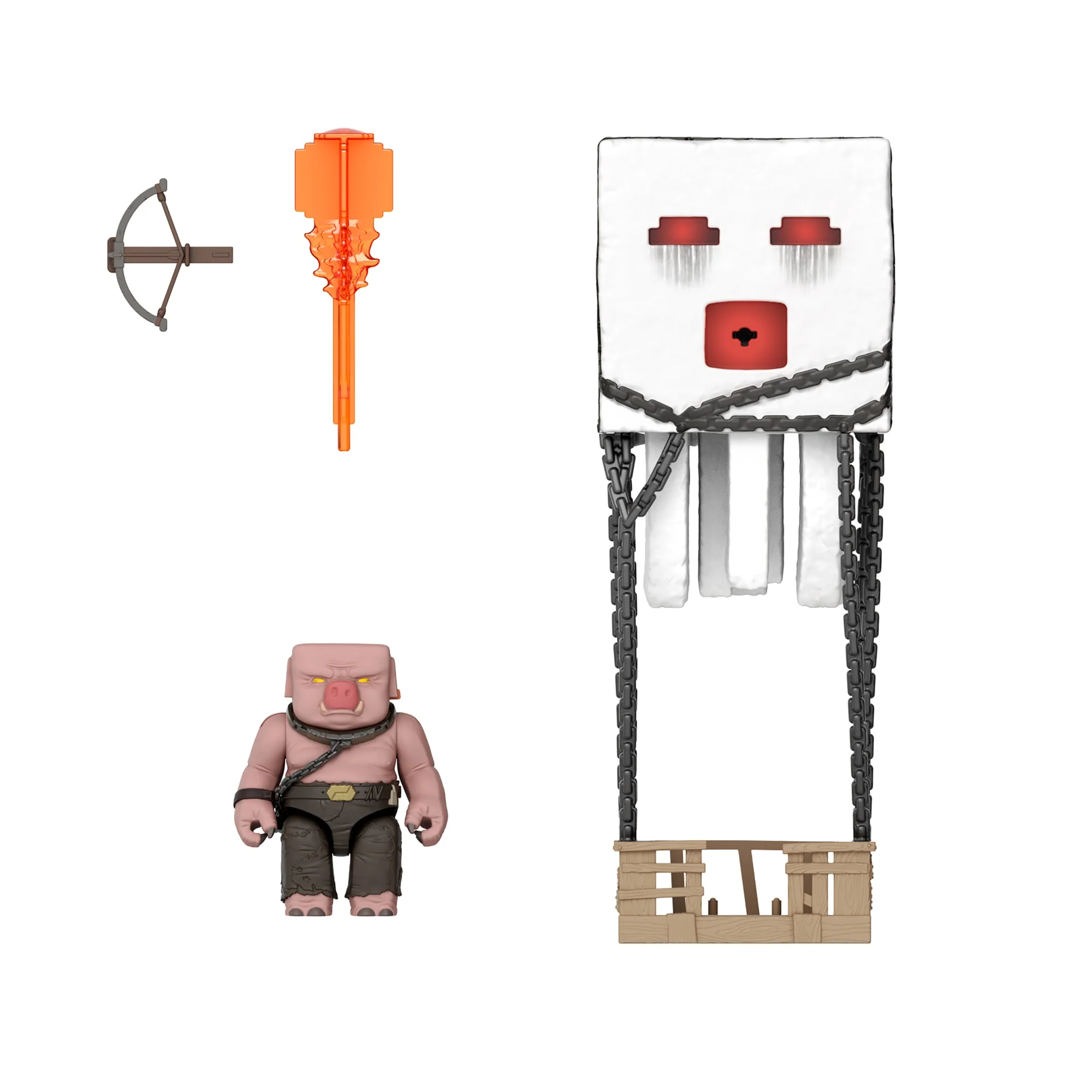 Minecraft Blast Attack Ghast Action Figure Set With Lights, Sounds & More inspired By The Movie - Image 3