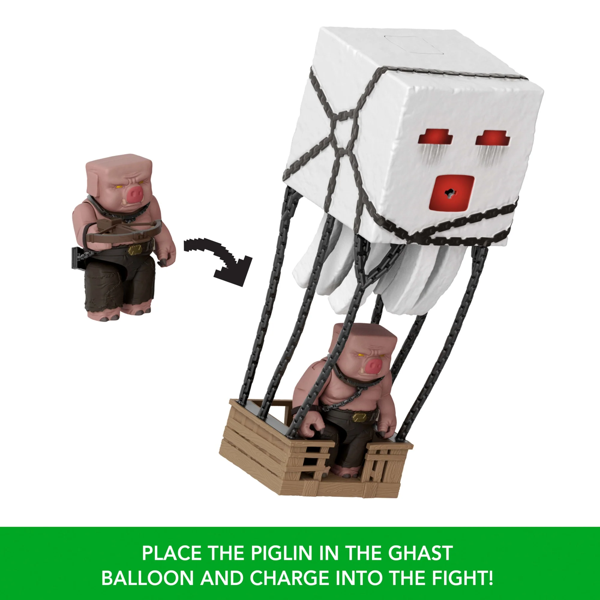 Minecraft Blast Attack Ghast Action Figure Set With Lights, Sounds & More Inspired By The Movie - Image 5