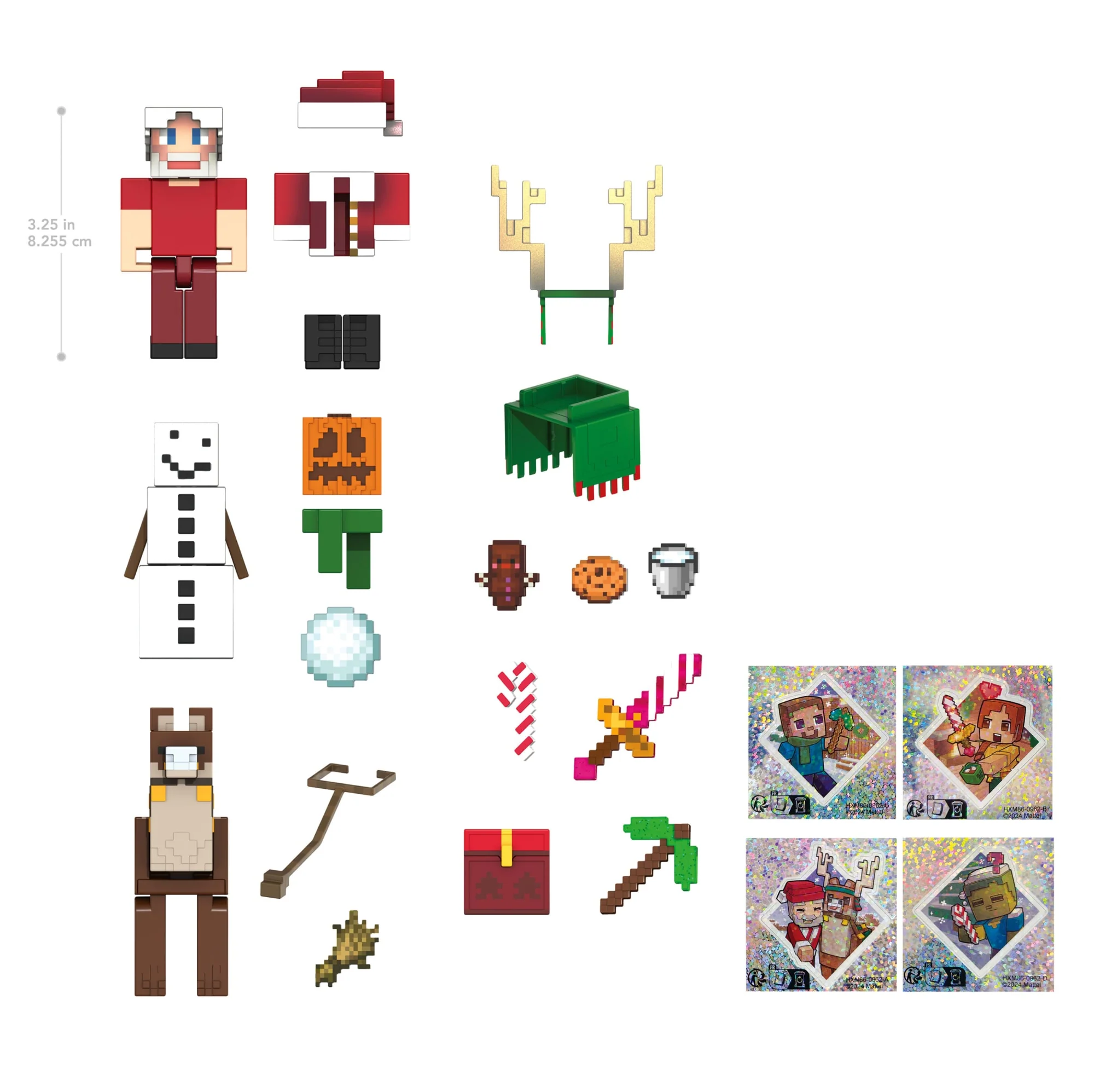Minecraft-Calendrier de L’Avent-Figurines de 8,25Cm-17Accessoires - Image 3