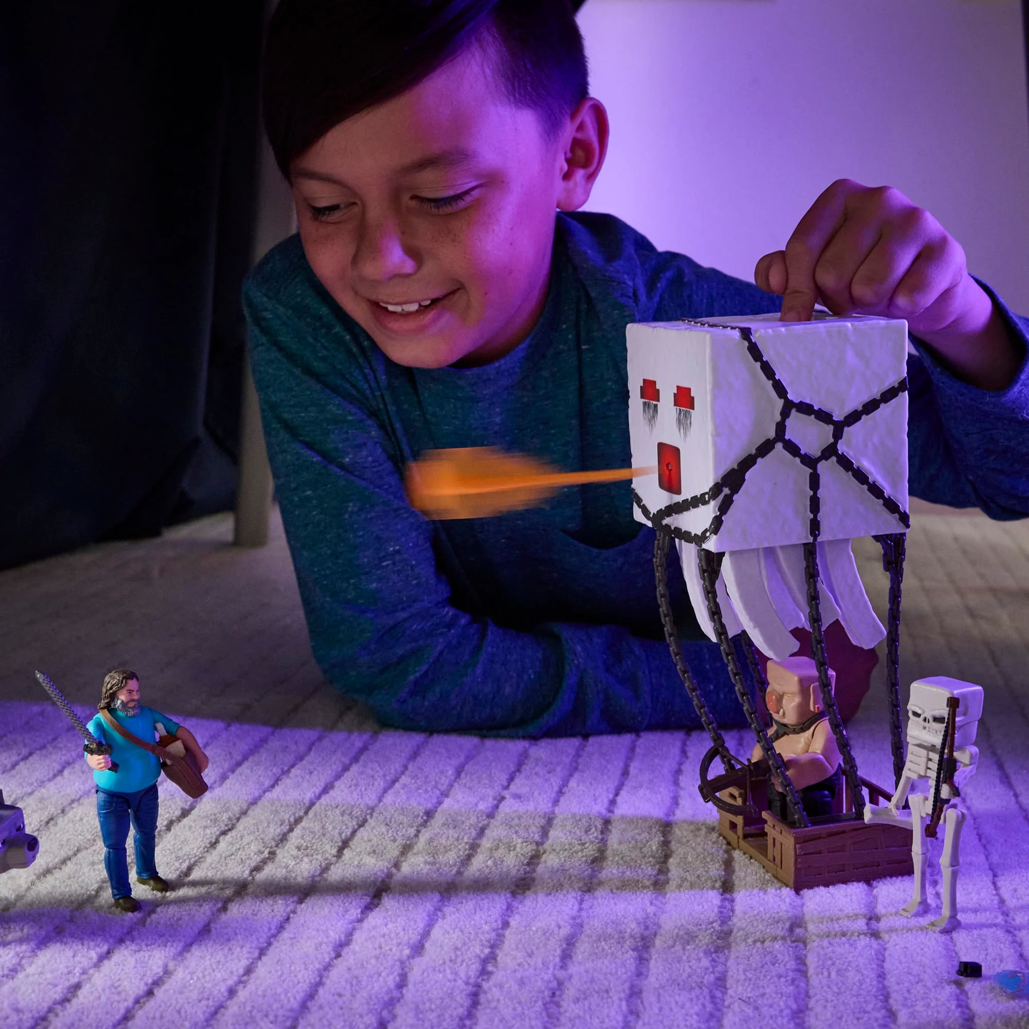 Minecraft – Coffret Figurines Artic. – Ghast Attaque de Boules de Feu - Image 2