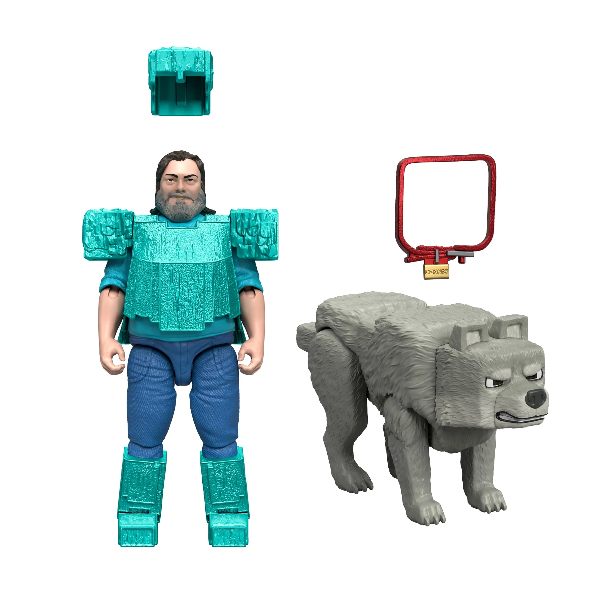 Minecraft – Coffret Figurines – Meilleur Ami Canin, 2 Fig. et 2 Acc. - Image 3