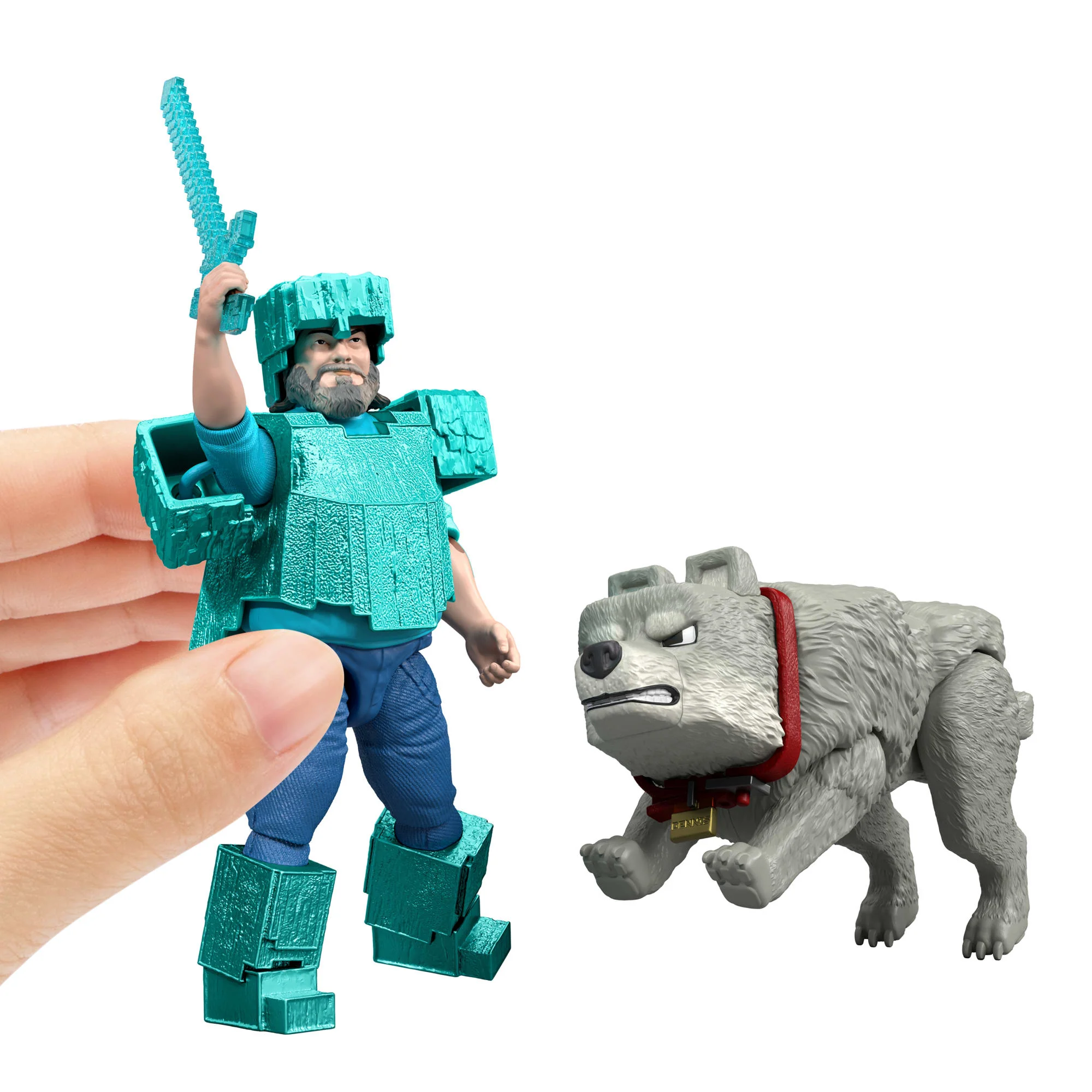 Minecraft – Coffret Figurines – Meilleur Ami Canin, 2 Fig. et 2 Acc. - Image 5