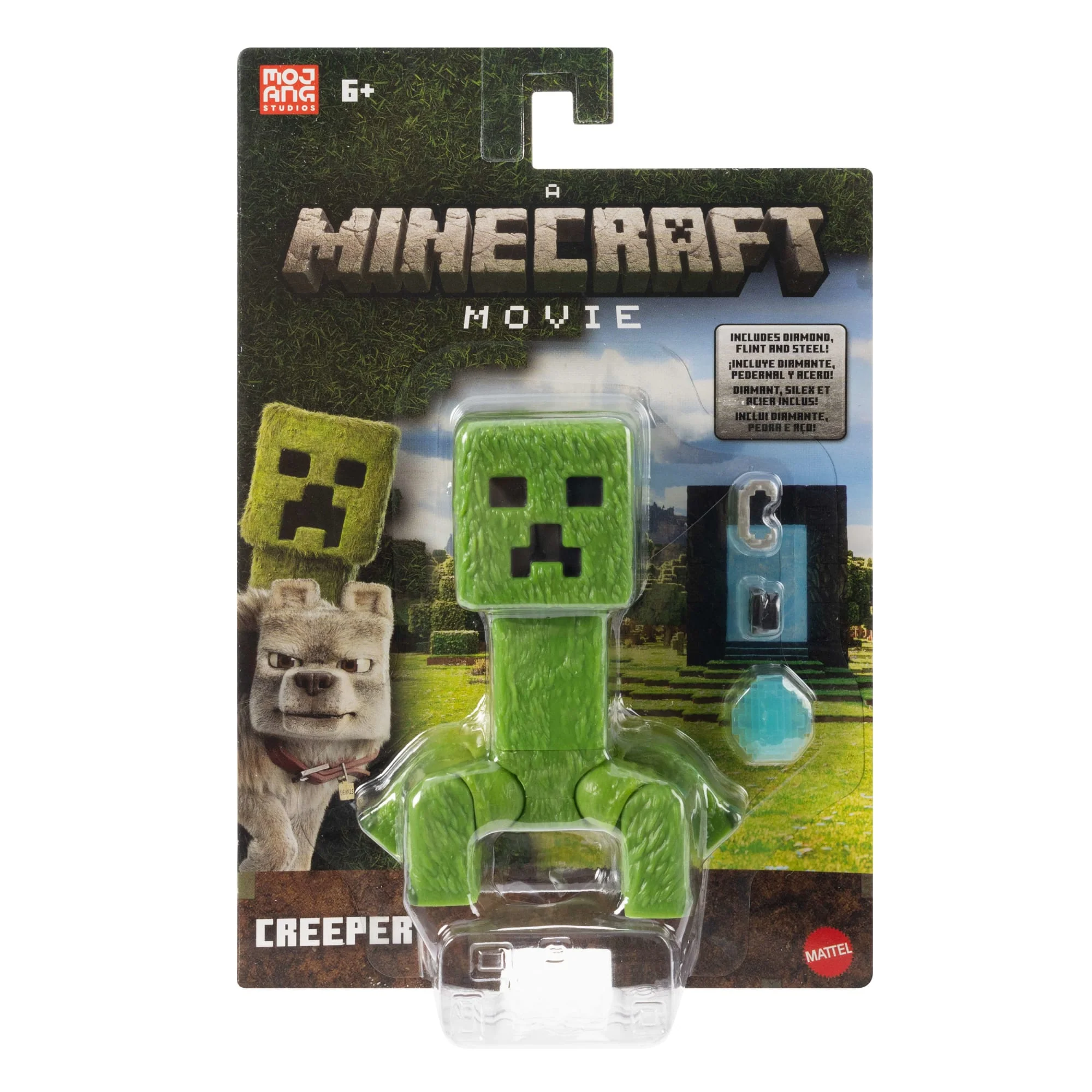 Minecraft Creeper Action Figure & Accessories, 4-Inch Toy Set Inspired By A Minecraft Movie - Image 2
